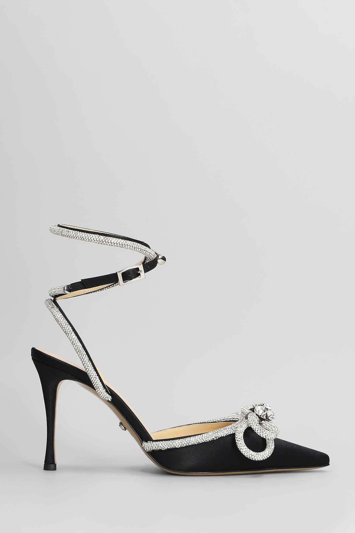 Mach & Mach Pumps in Black Satin