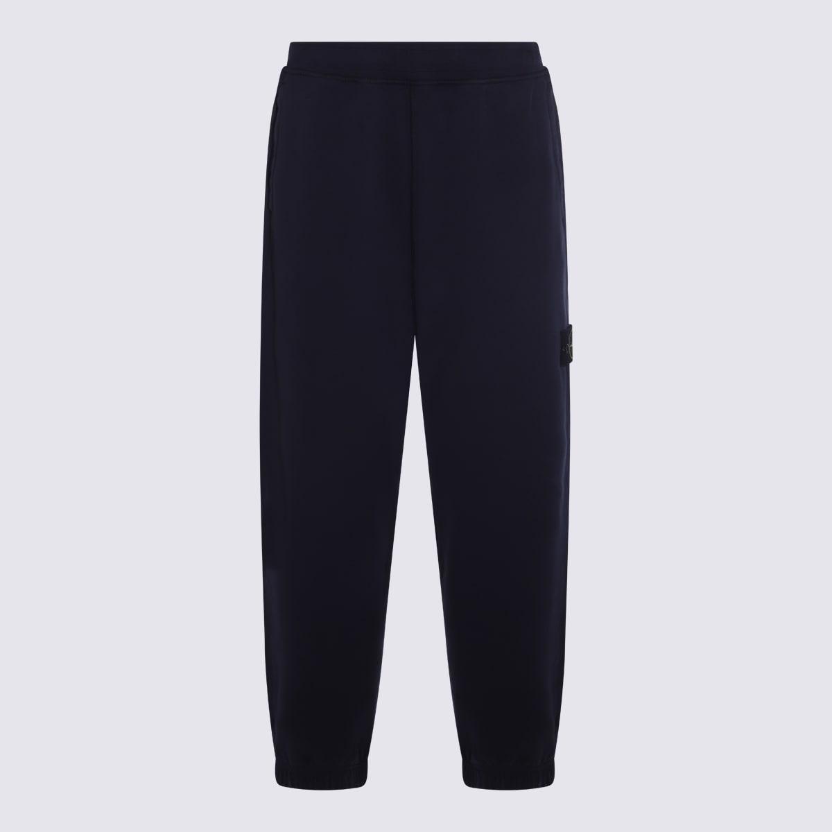 Stone Island Blue Cotton Pants