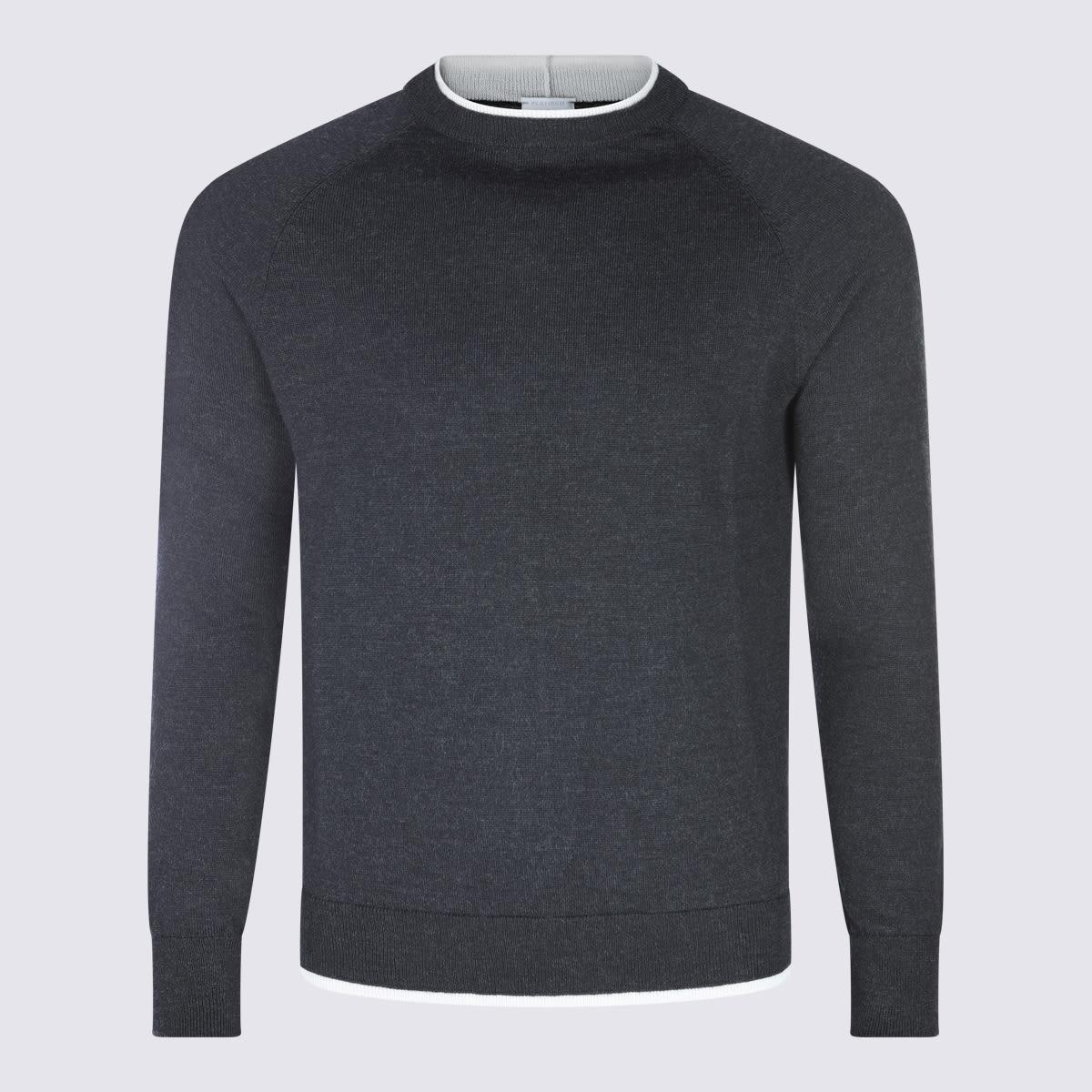 Eleventy Grey Wool Knitwear