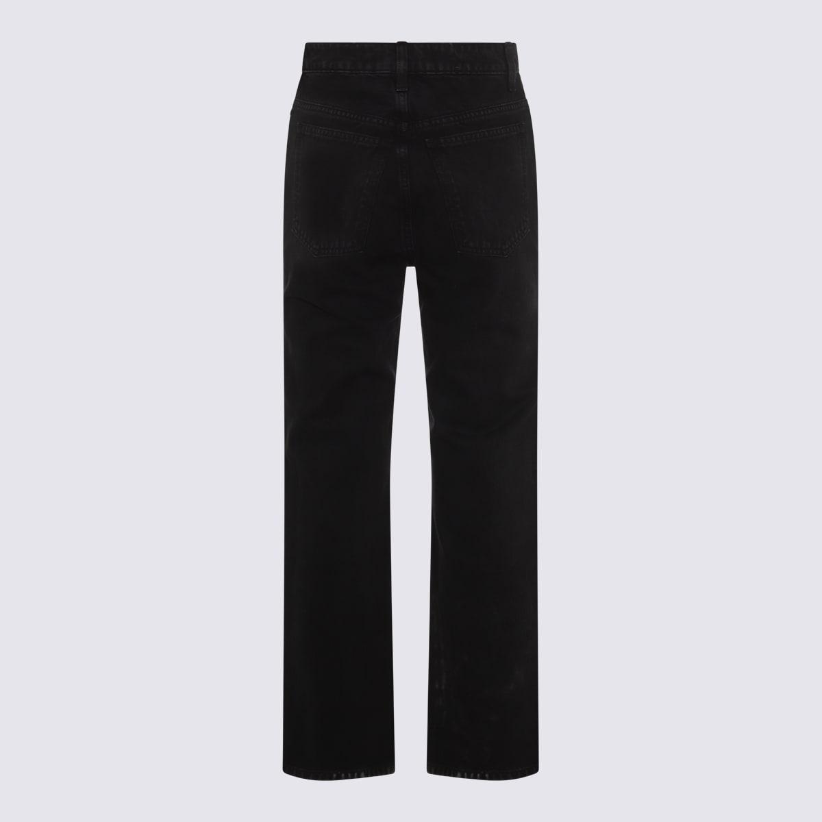 Khaite Black Cotton Jeans