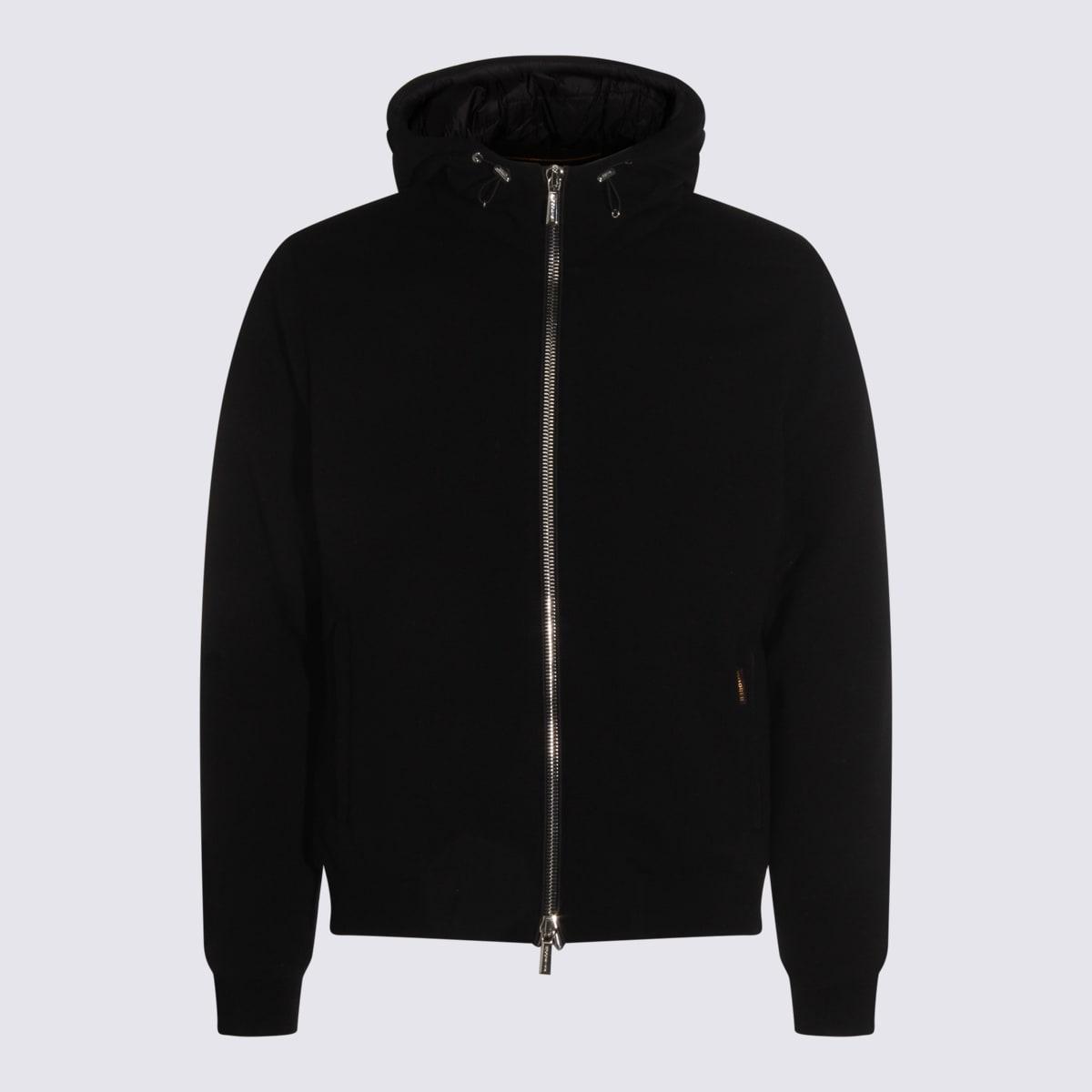 MOORER Black Wool Down Jacket