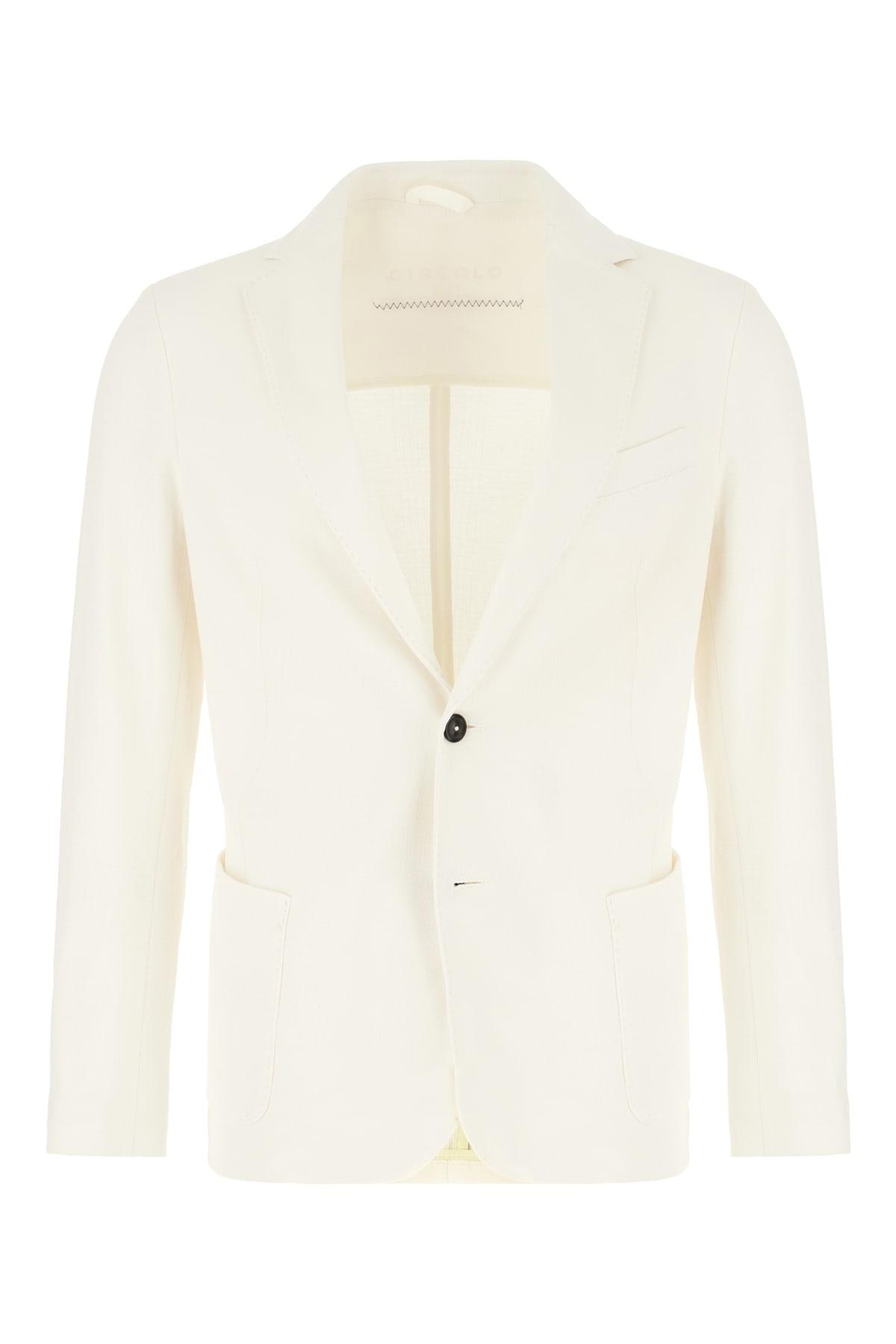 Circolo 1901 Ivory Cotton Blazer