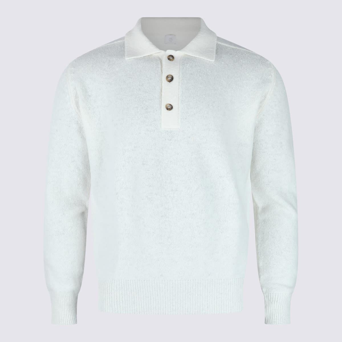 Eleventy White Wool Knitwear