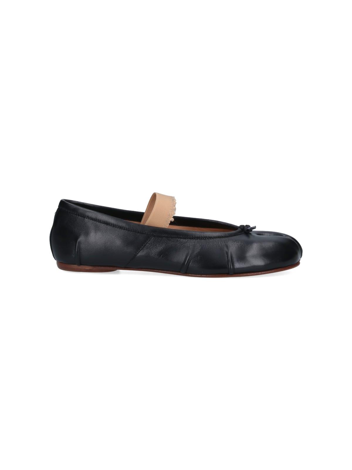Maison Margiela Women's Tabi Ballerina Shoes in Black