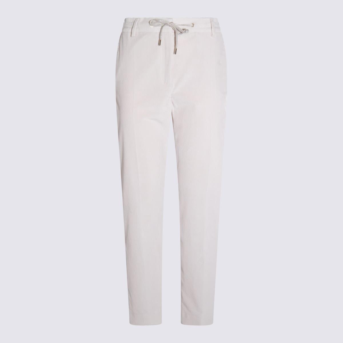 Eleventy White Cotton Pants