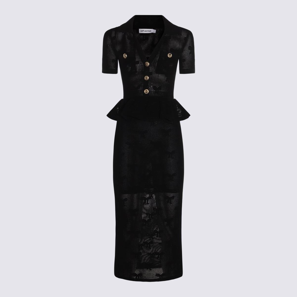 Self-Portrait Black Cotton Dress
