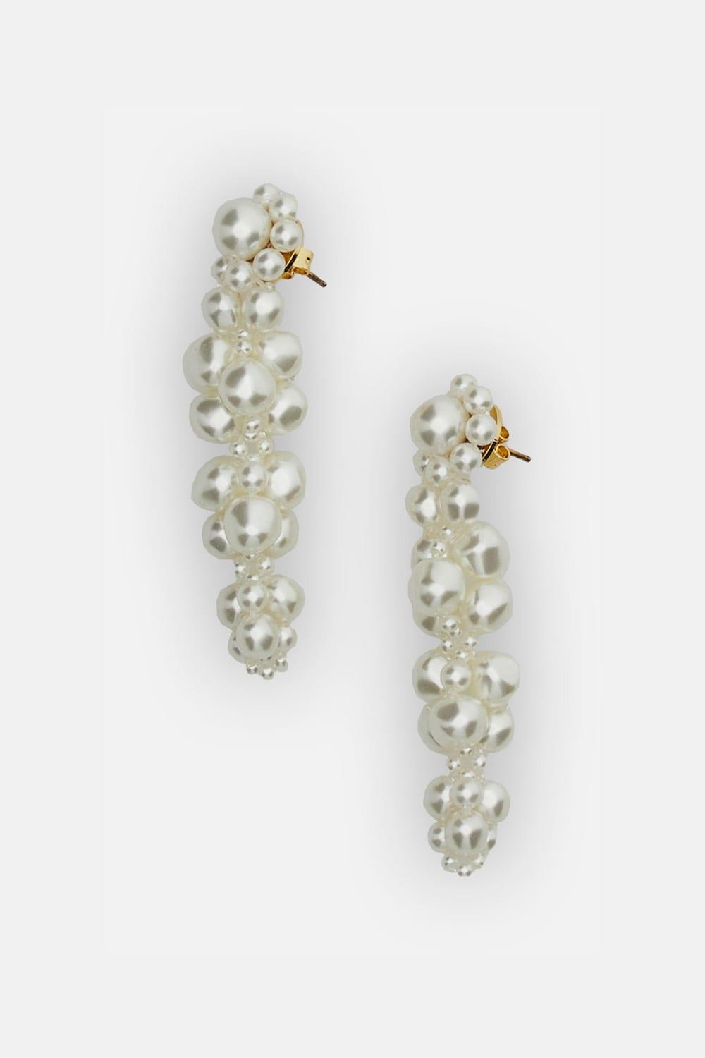 Simone Rocha Drop Cluster Earrings
