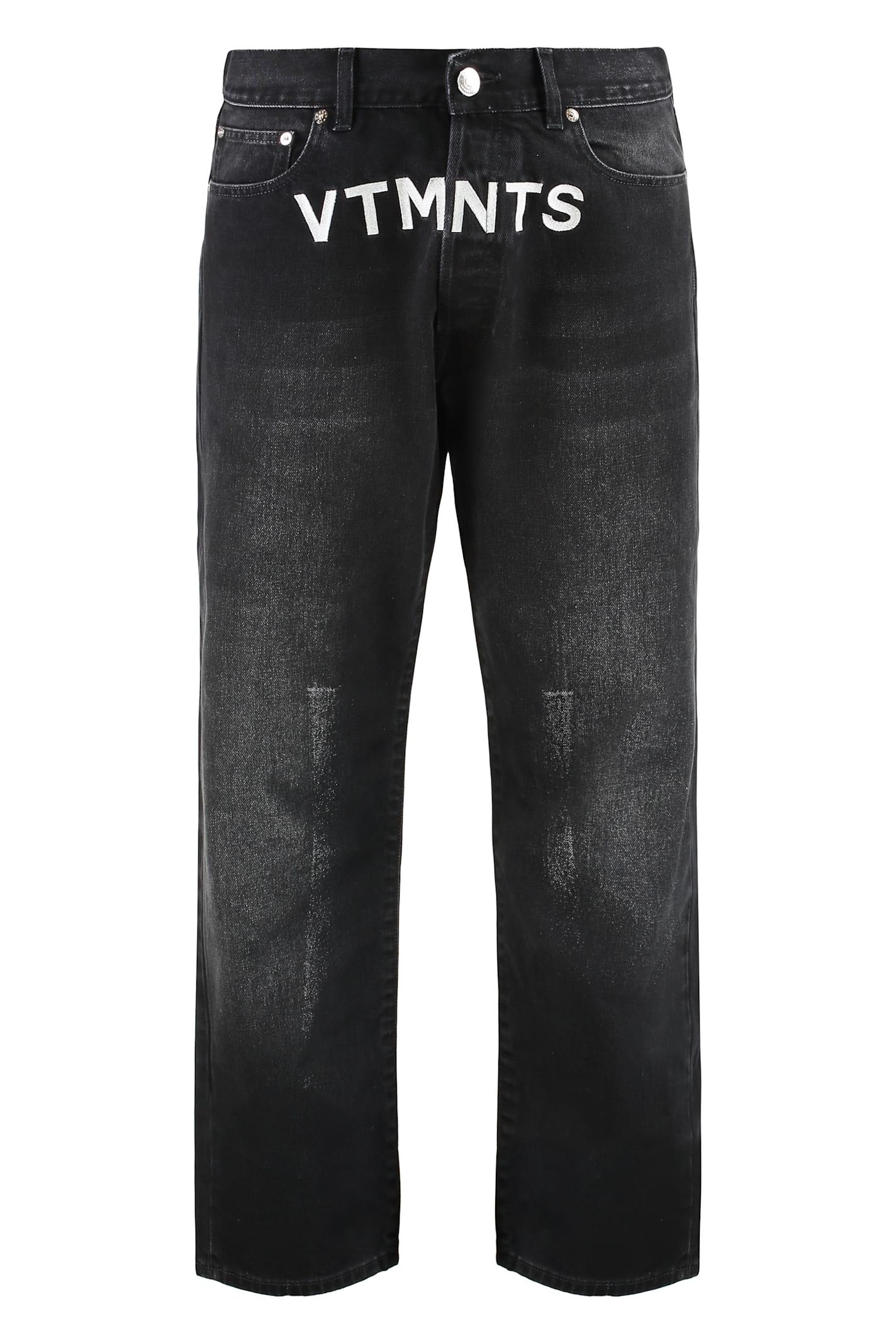 VETEMENTS 5-pocket Straight-leg Jeans