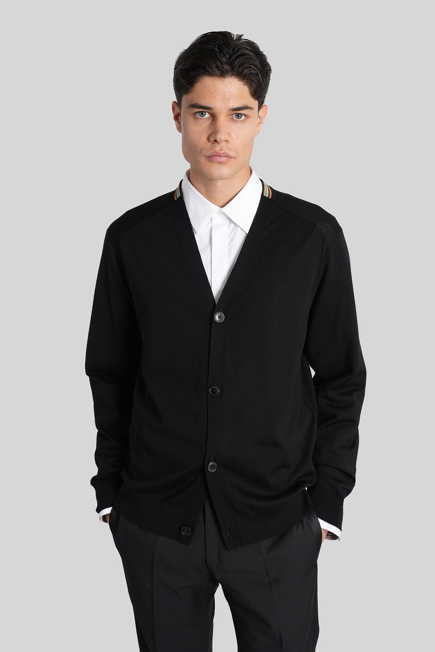 Paul Smith Cardigan in Black Wool
