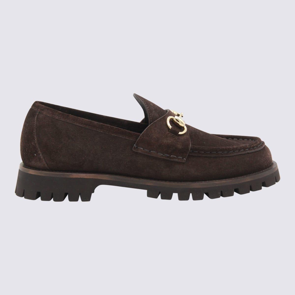 Gucci Dark Brown Leather Loafers