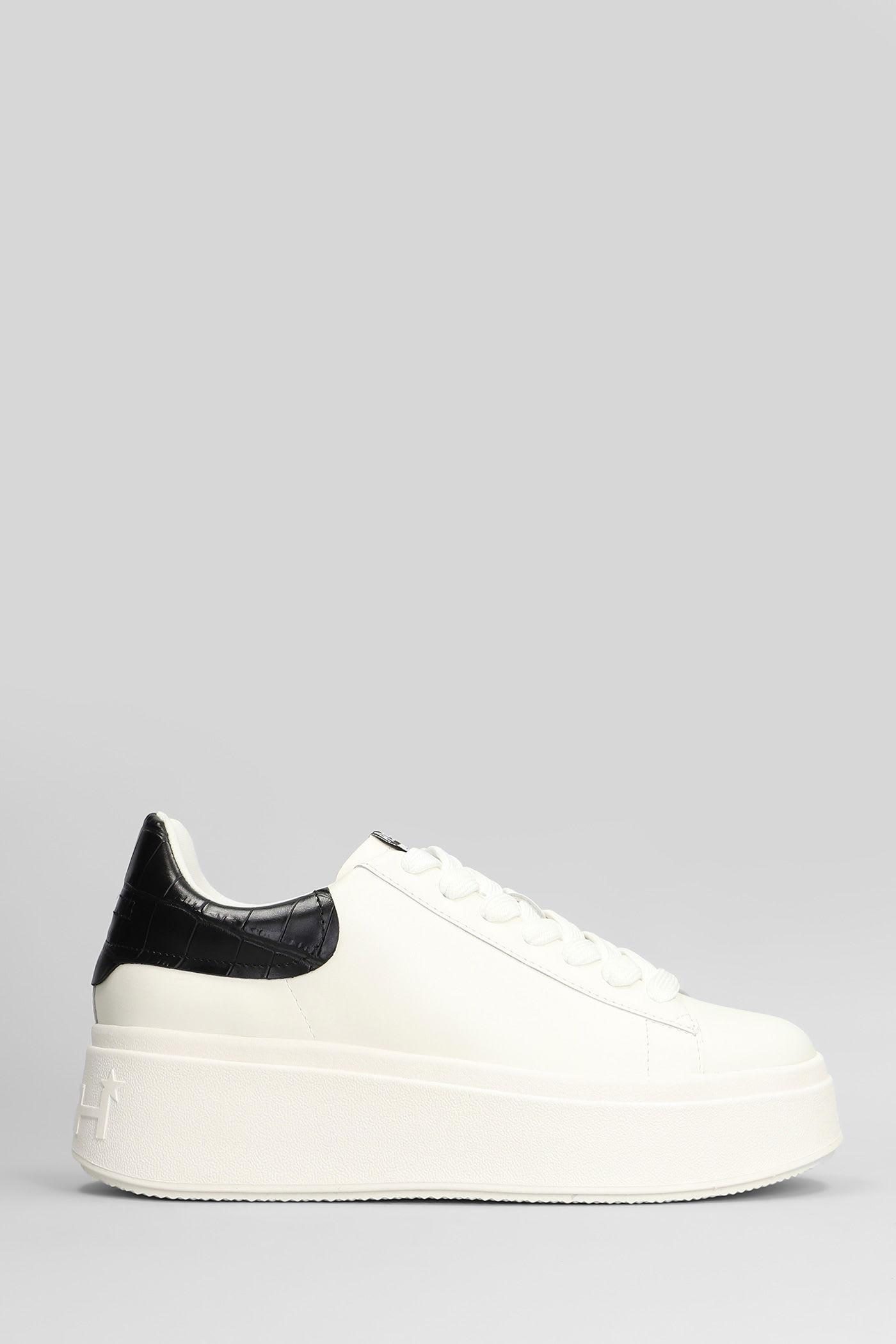 Ash Moby Sneakers in White Leather
