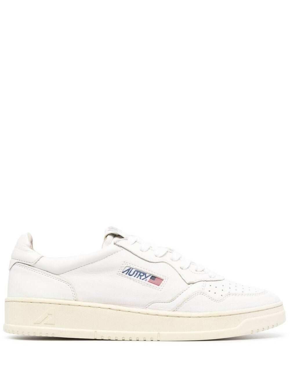 Autry Leather Sneakers With Logo