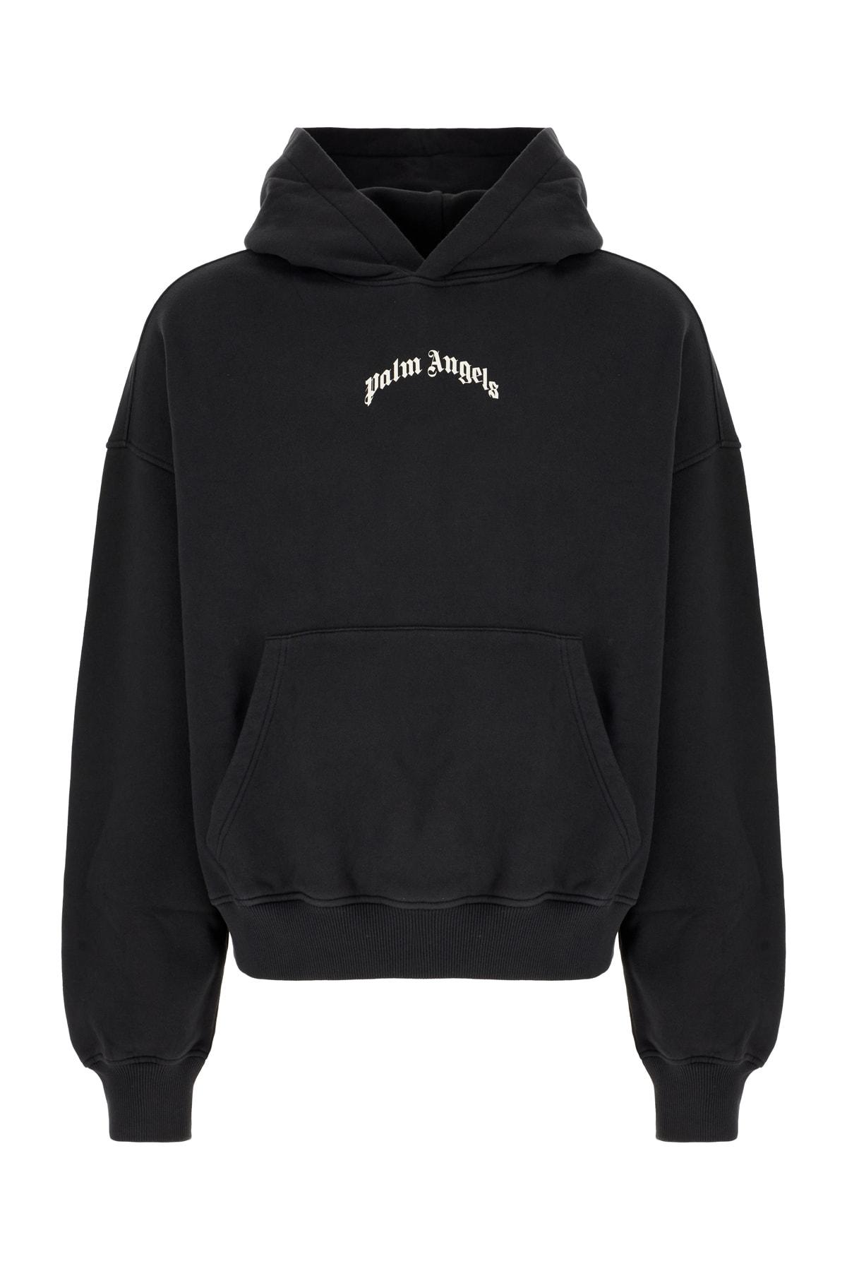 Palm Angels Black Cotton Sweatshirt