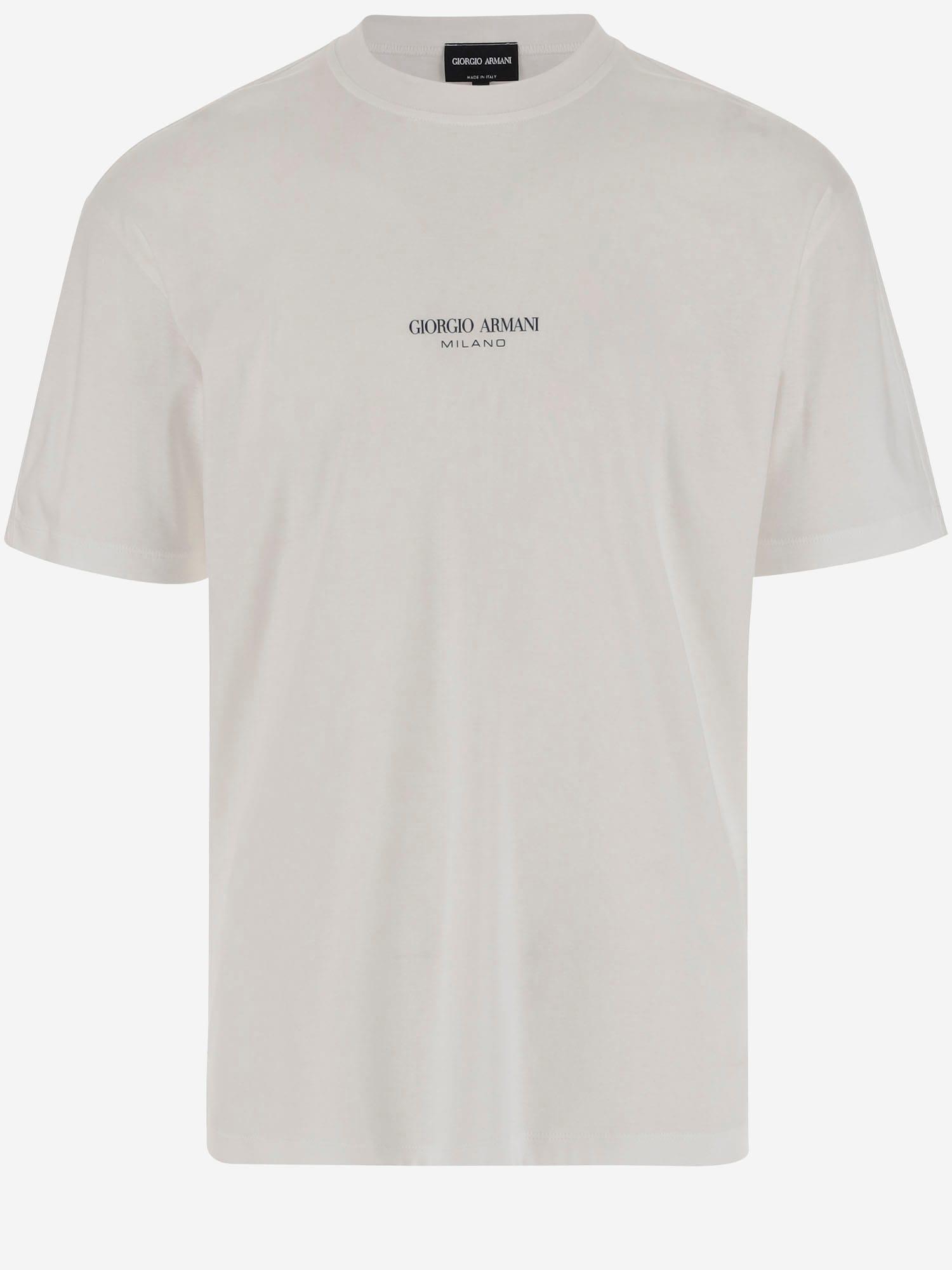Giorgio Armani Cotton T-shirt With Logo