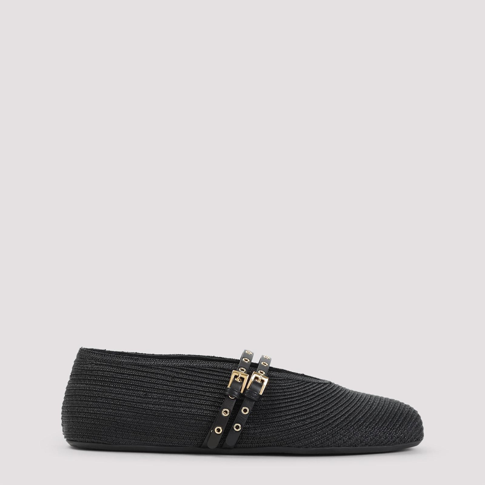 ALAIA Alaïa Paper Straw Ballerinas