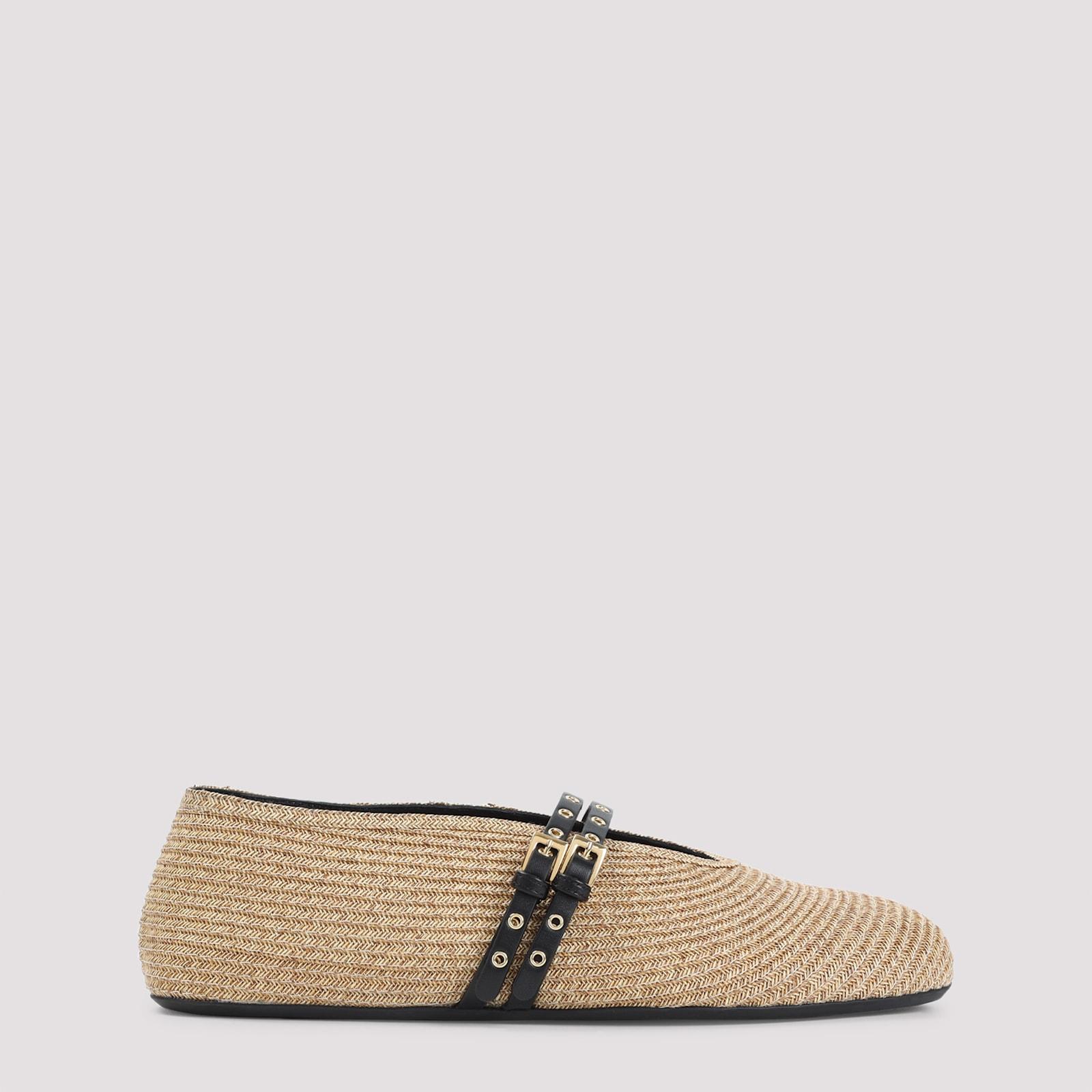Alaia Paper Straw Ballerinas