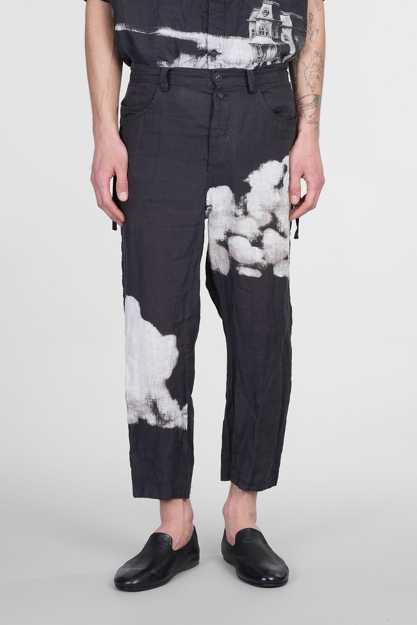 Undercover Jun Takahashi Printed Linen Trousers