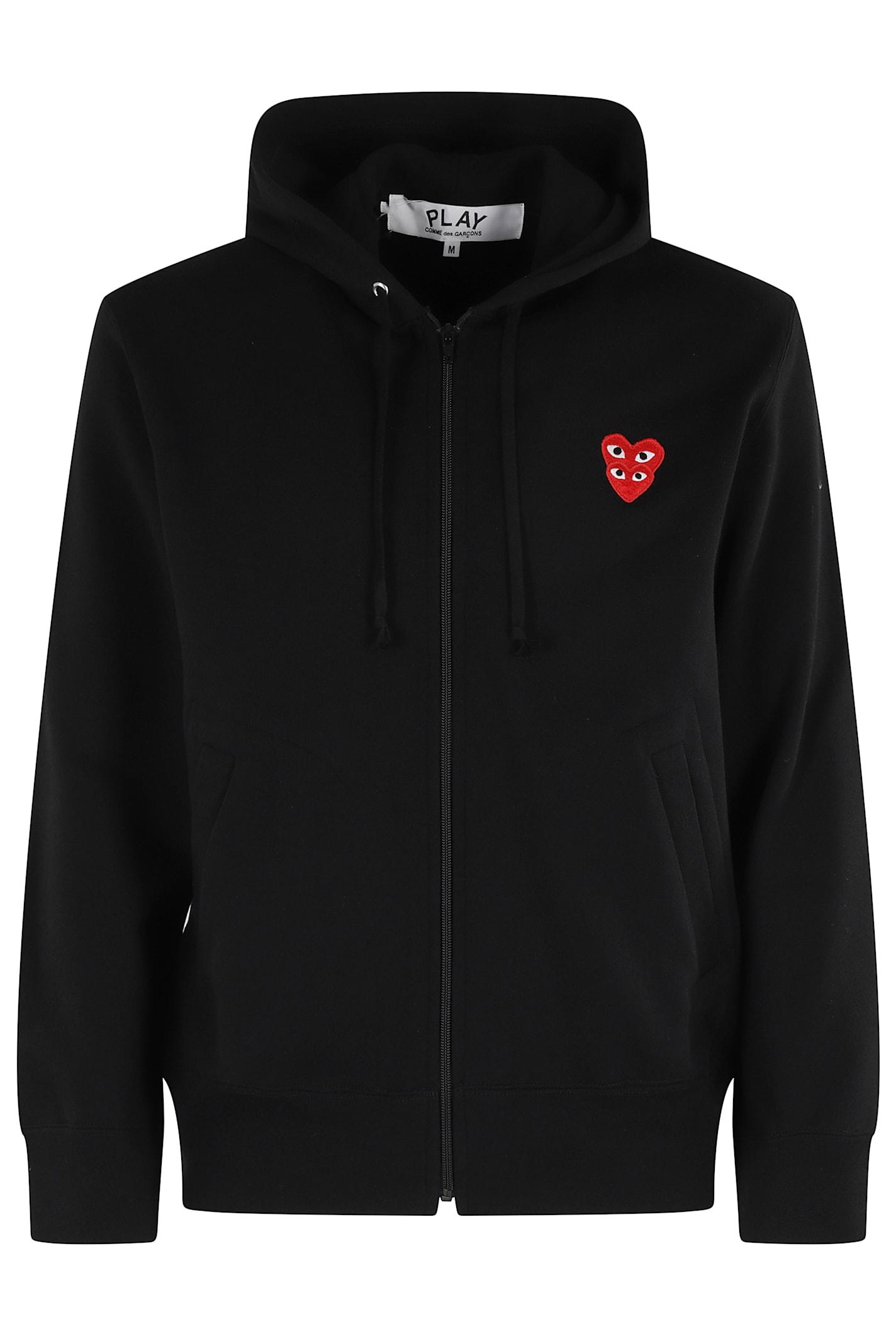 Comme des Garçons Play Sweatshirt Double Red Emblem