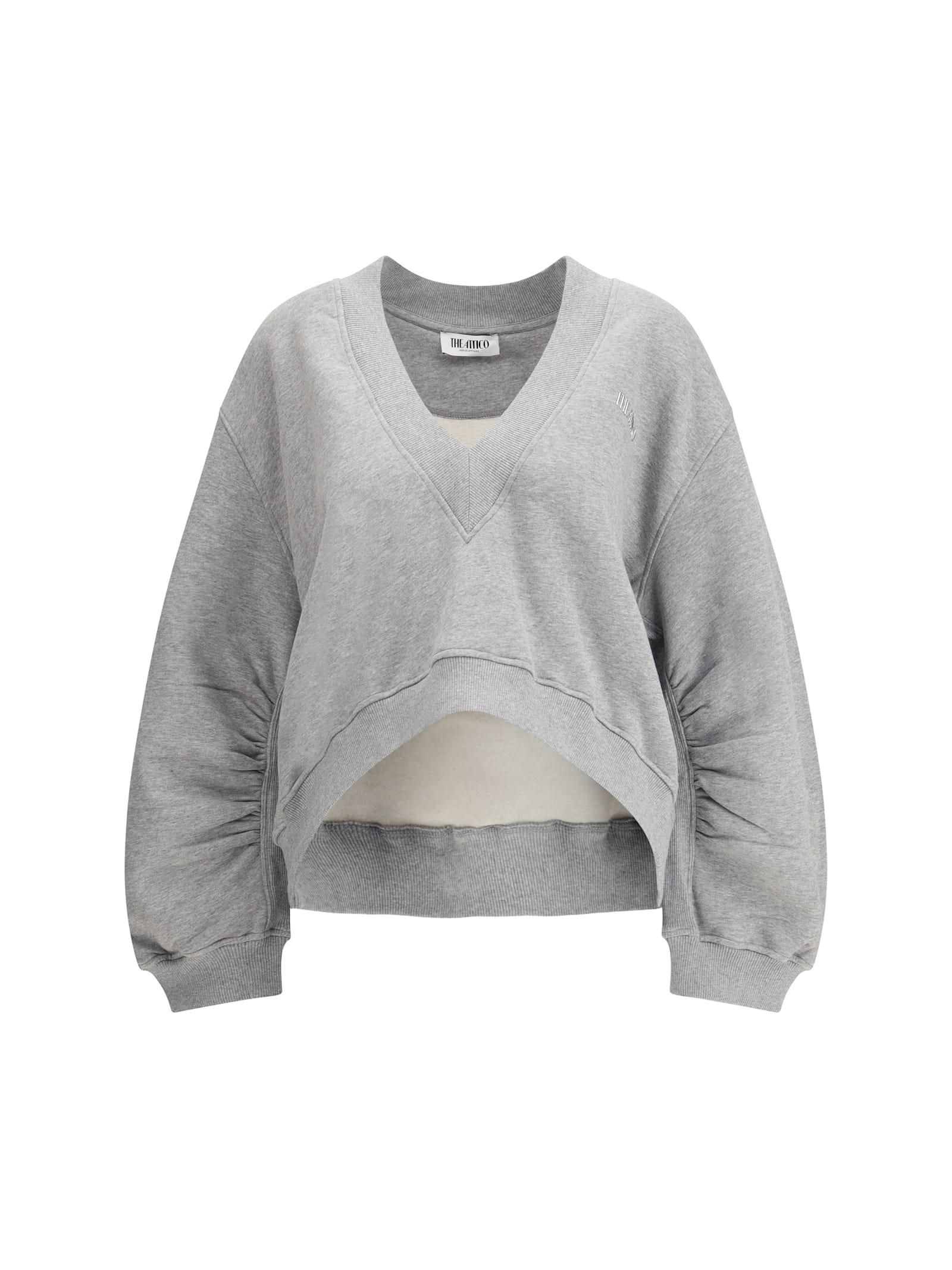 The Attico Oversized and Fleece Sweatshirt