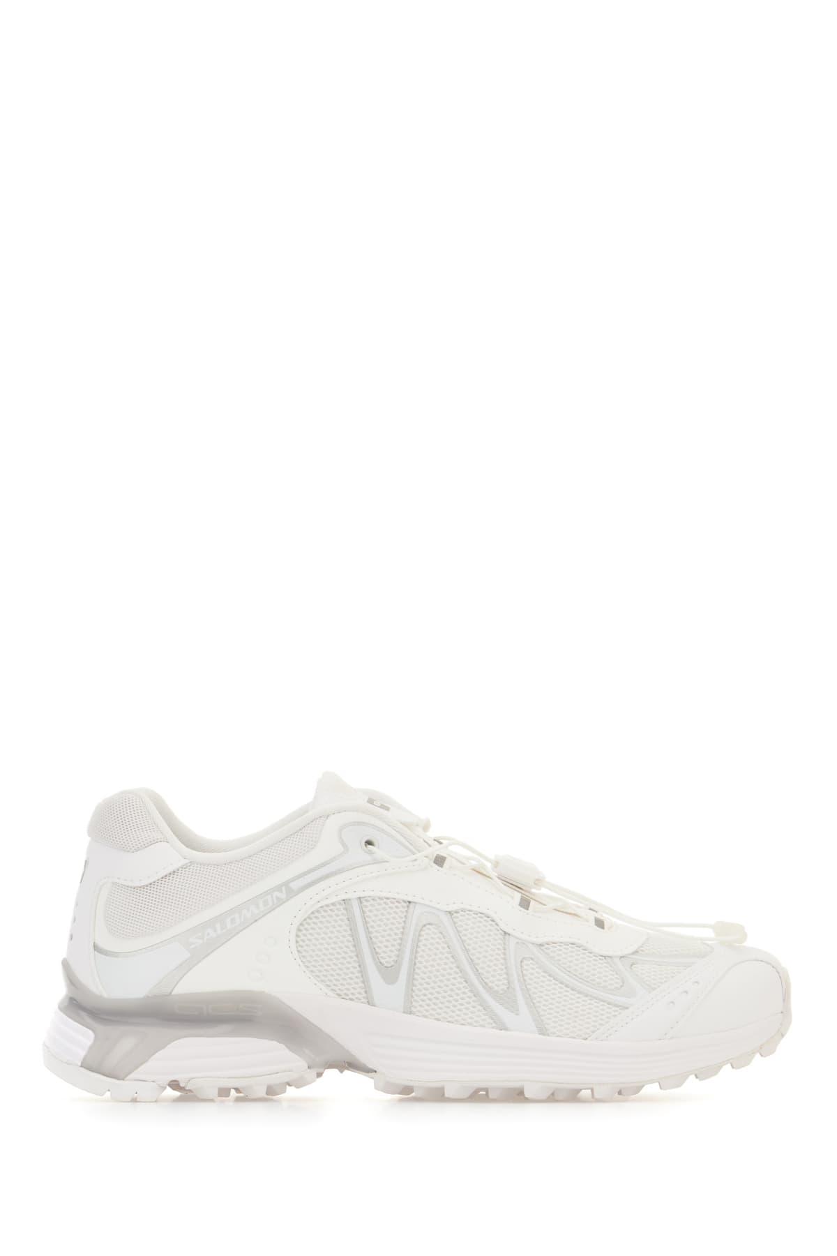 Salomon White Fabric Xt-whisper Sneakers