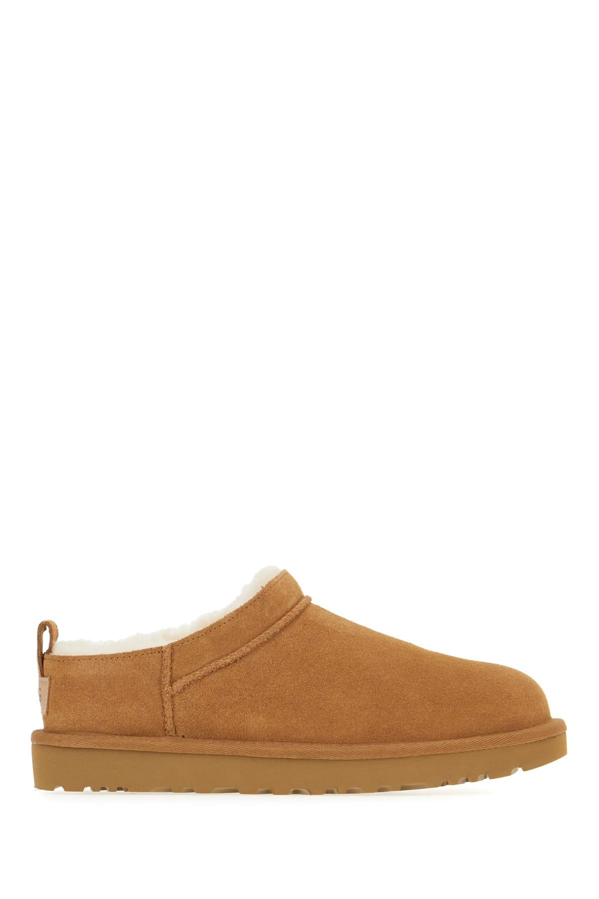 UGG Camel Suede Classic Micro Slippers