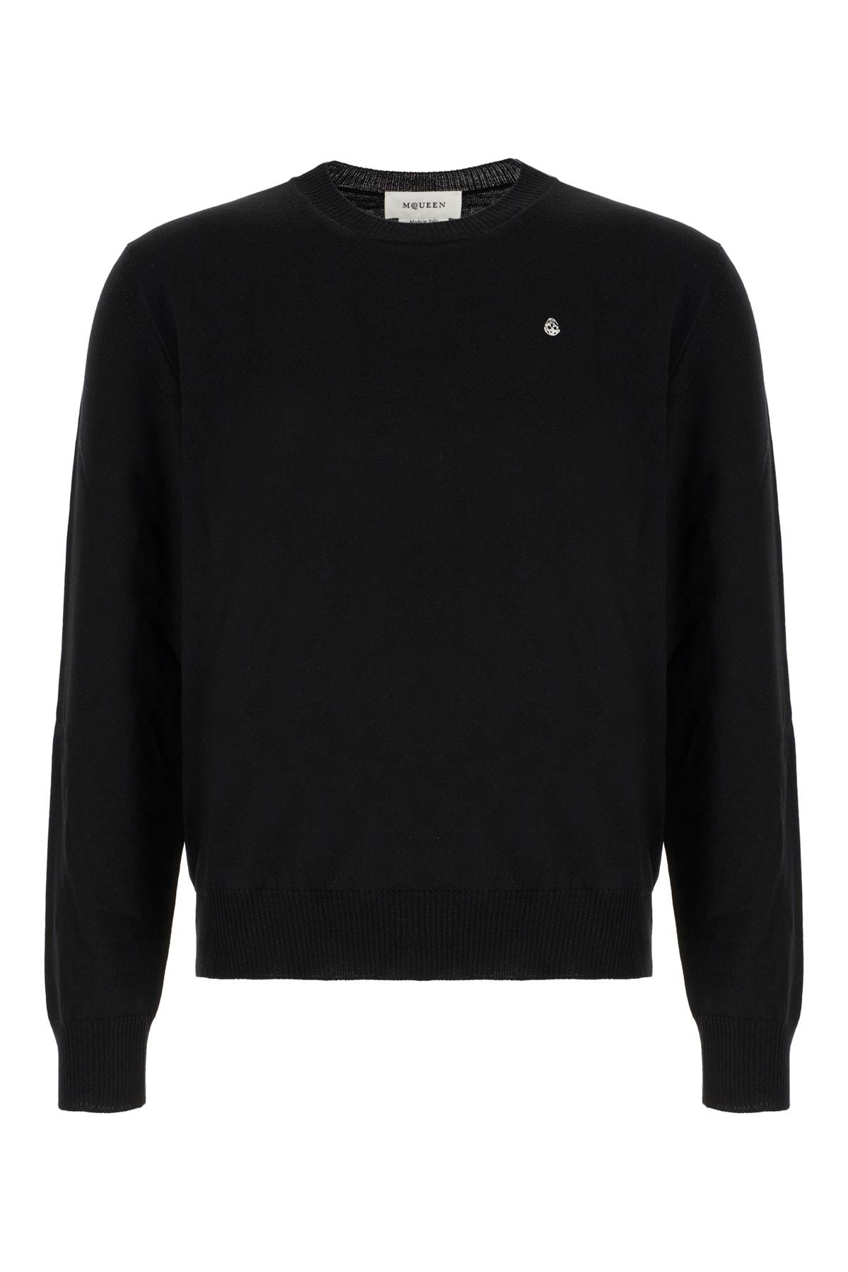 Alexander McQueen Black Wool Sweater