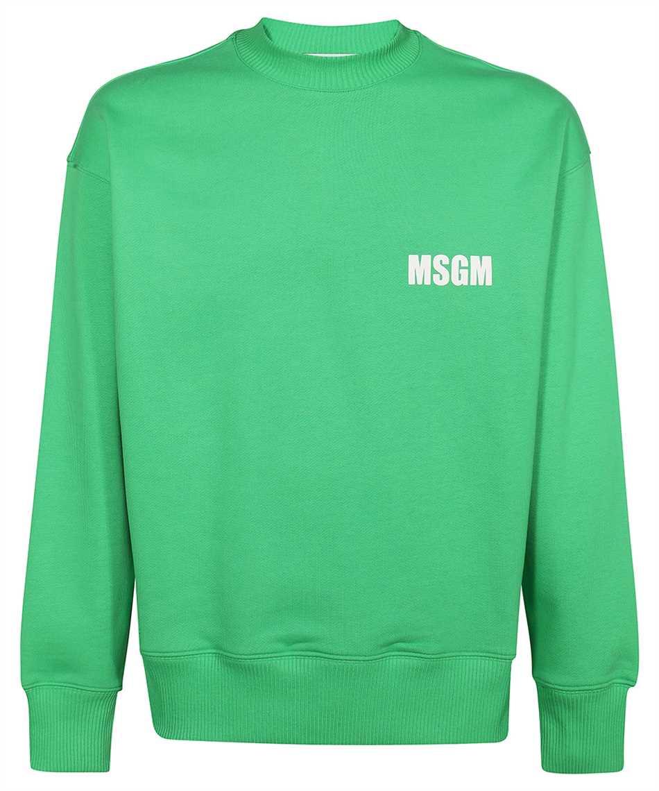 MSGM Logo Detail Cotton Sweatshirt