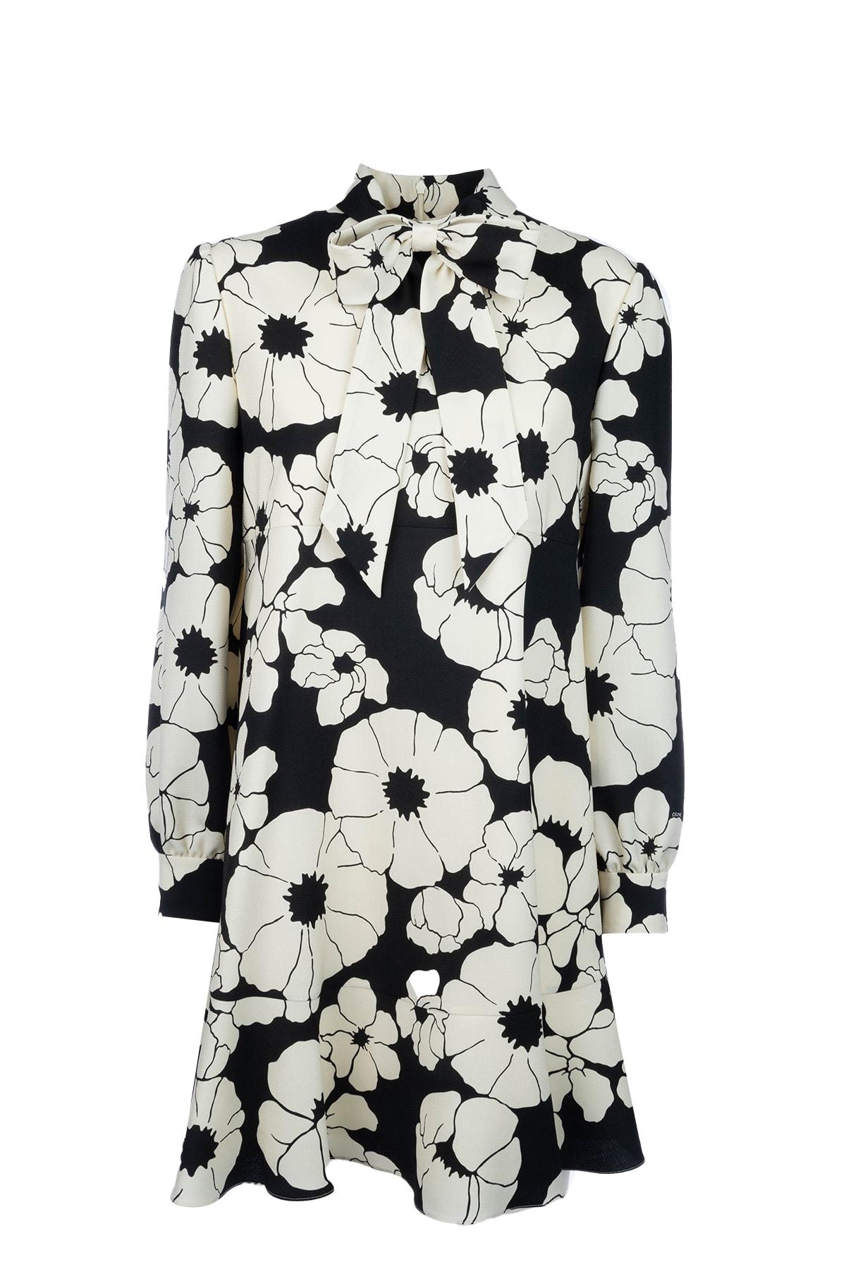 Celine Women's Mini LavalliÃ¨re Dress in Black
