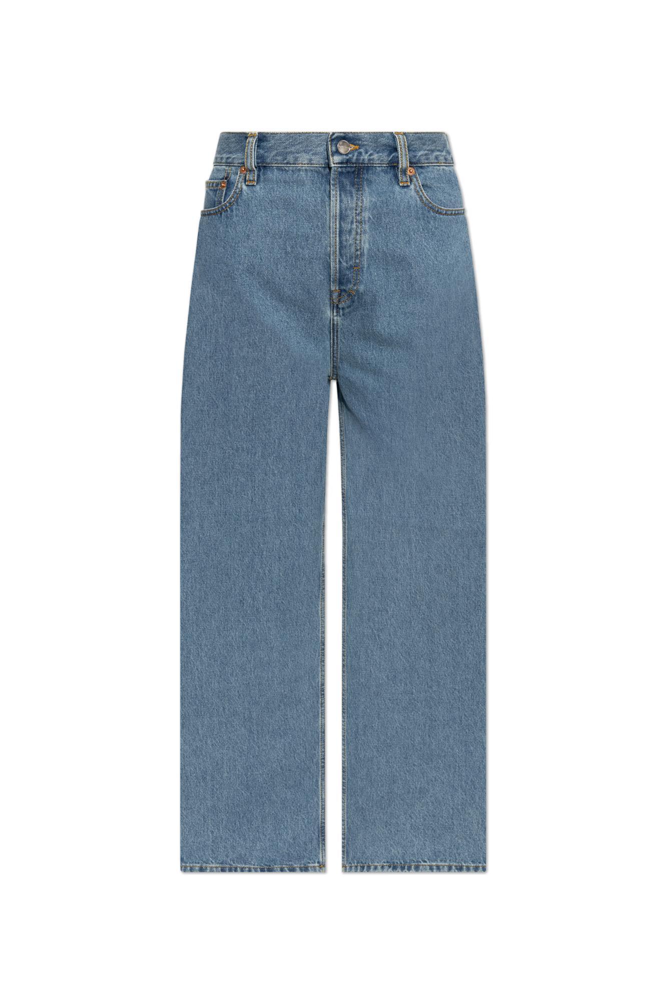 Gucci Women's Baggy Denim Cotton Jeans