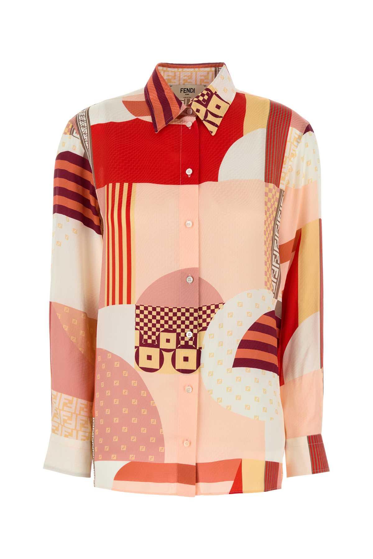 Fendi Printed Silk Shirt