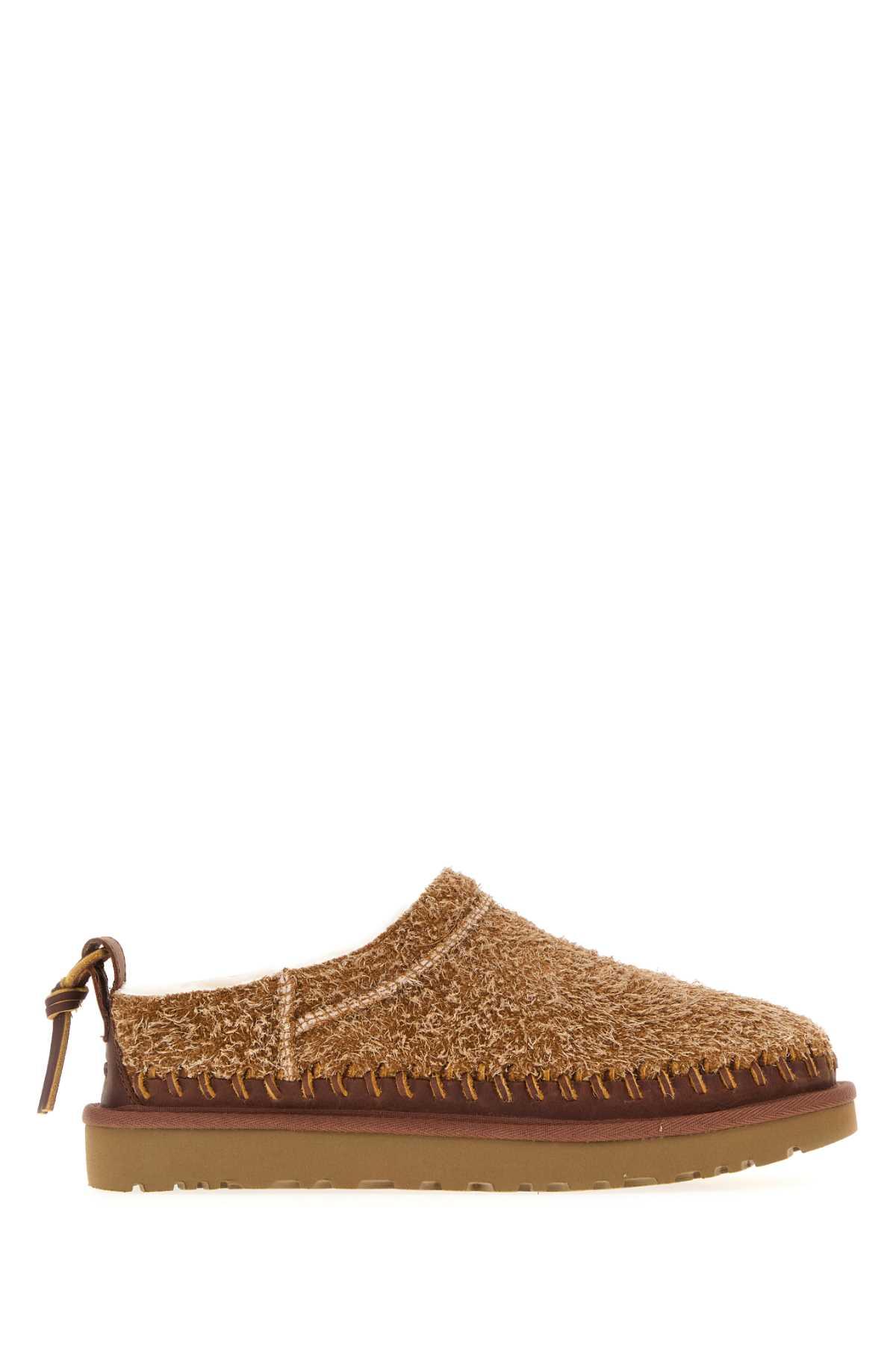 UGG Camel Suede Classic Micro Biarritz Slippers