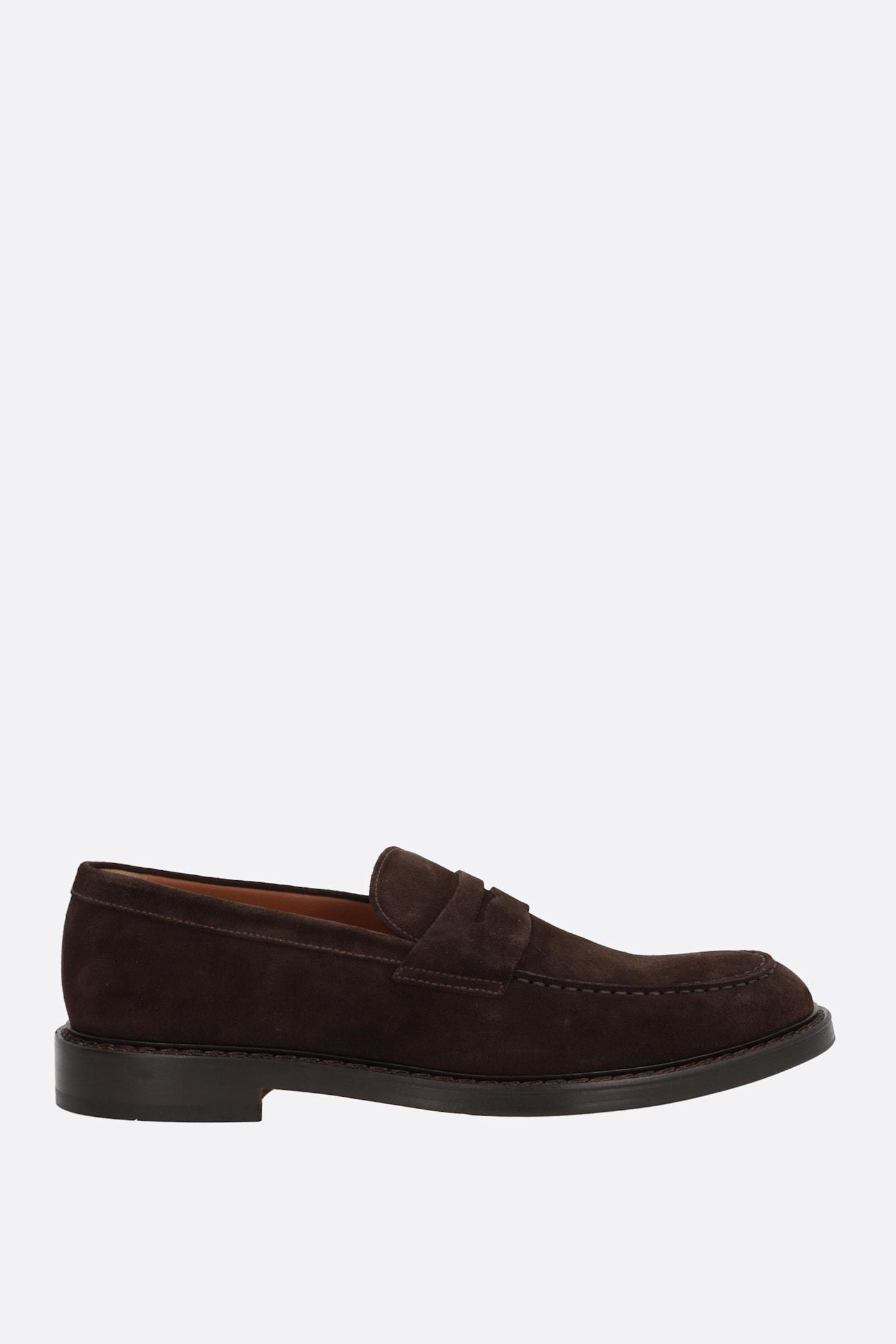Doucal's Velvet Suede Penny Loafers