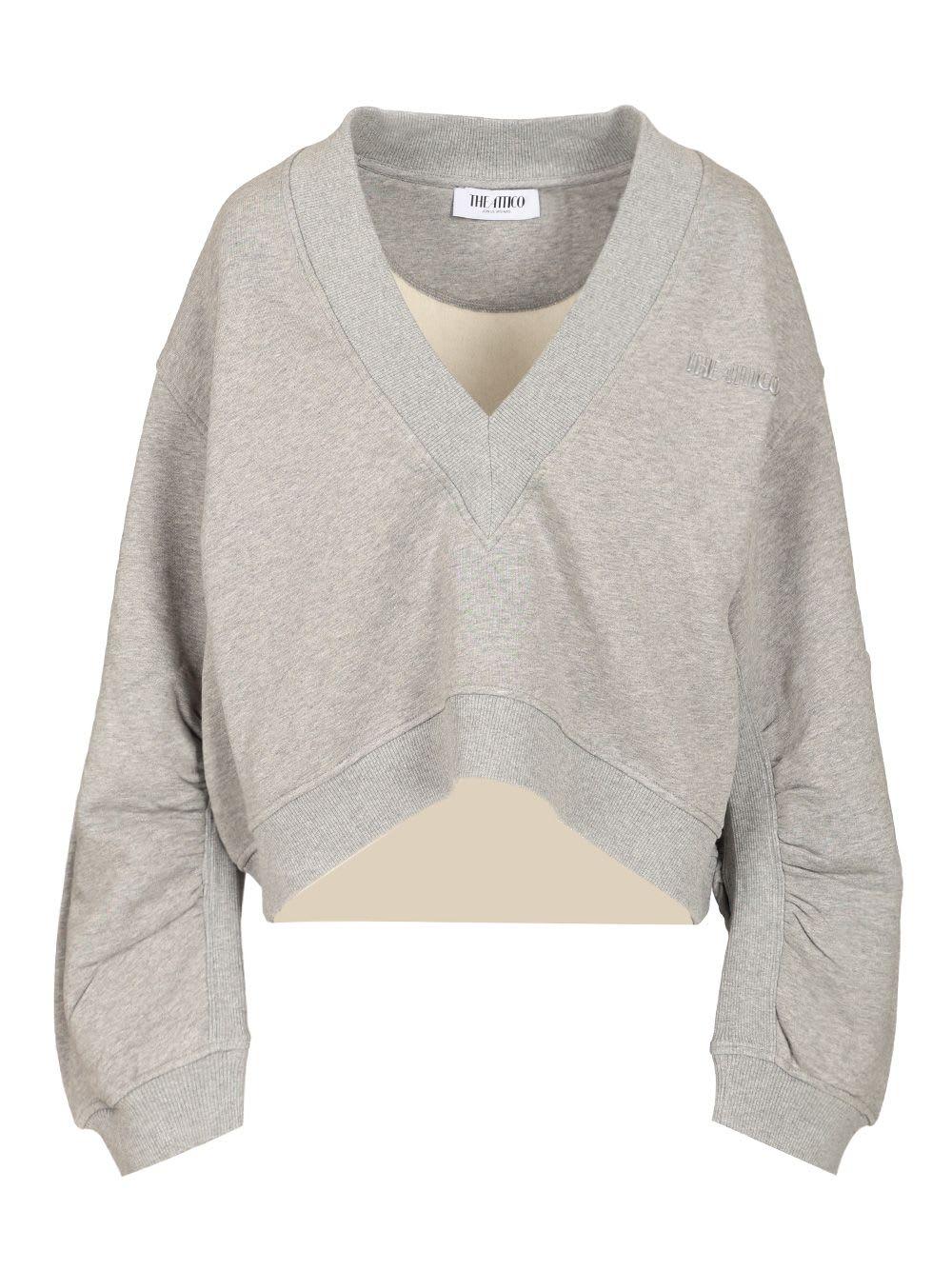 The Attico Oversized and Fleece Sweatshirt