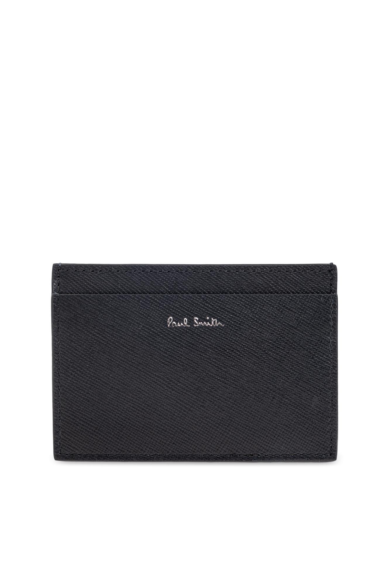 Paul Smith Leather Card Holder With Print