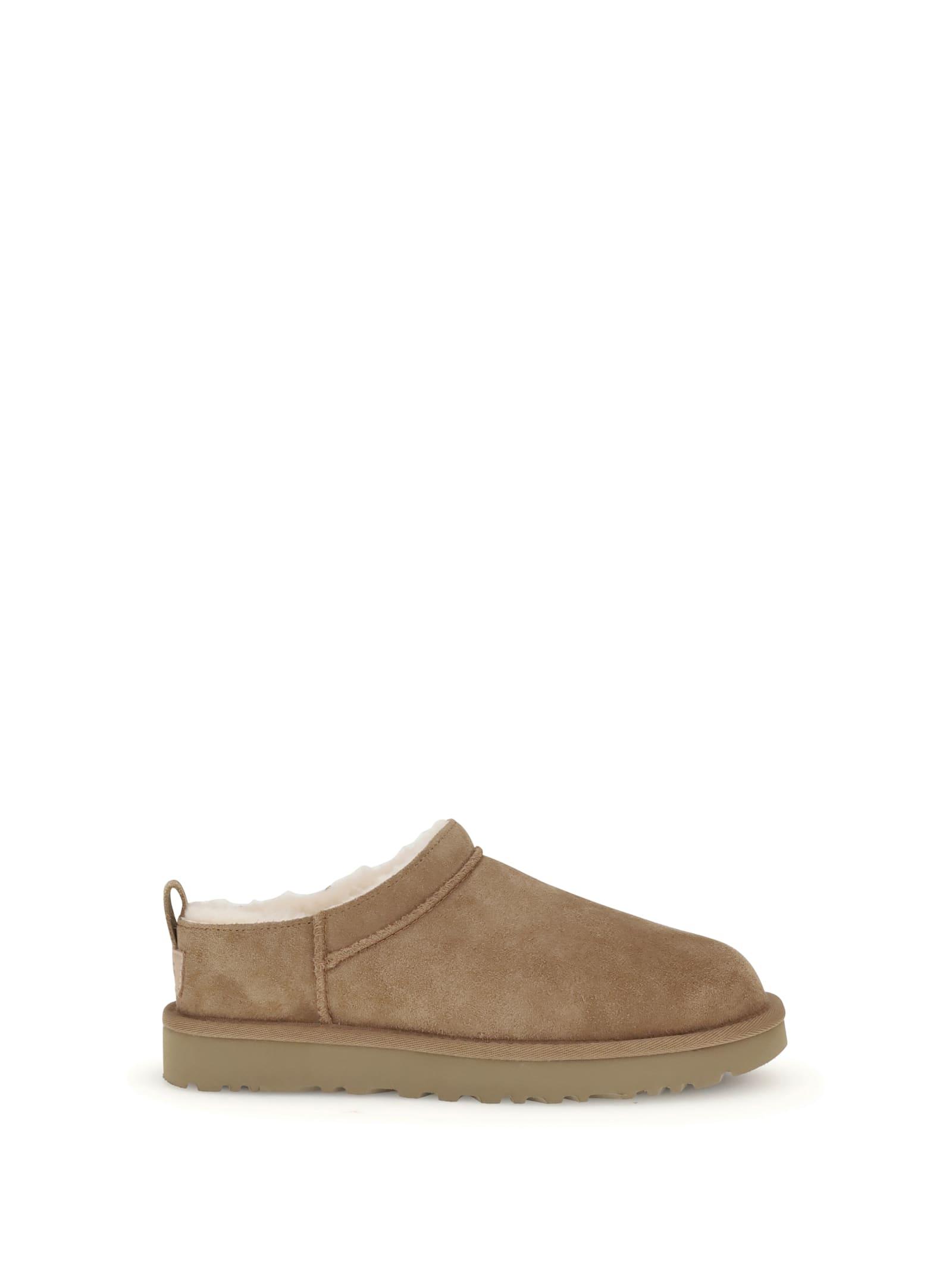 UGG Camel Suede Classic Micro Slippers