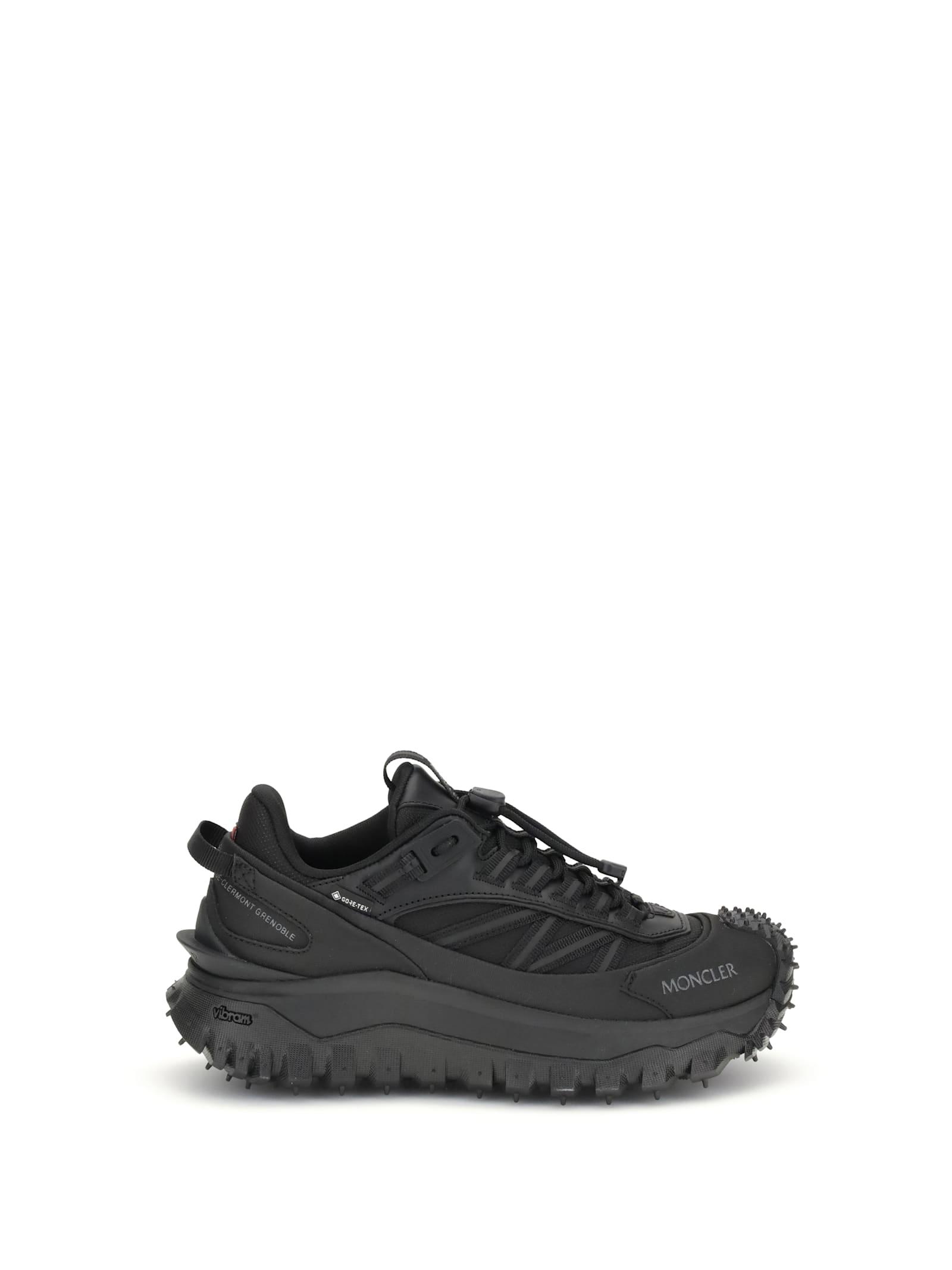 Moncler Black Fabric Trailgrip Gtx Sneakers