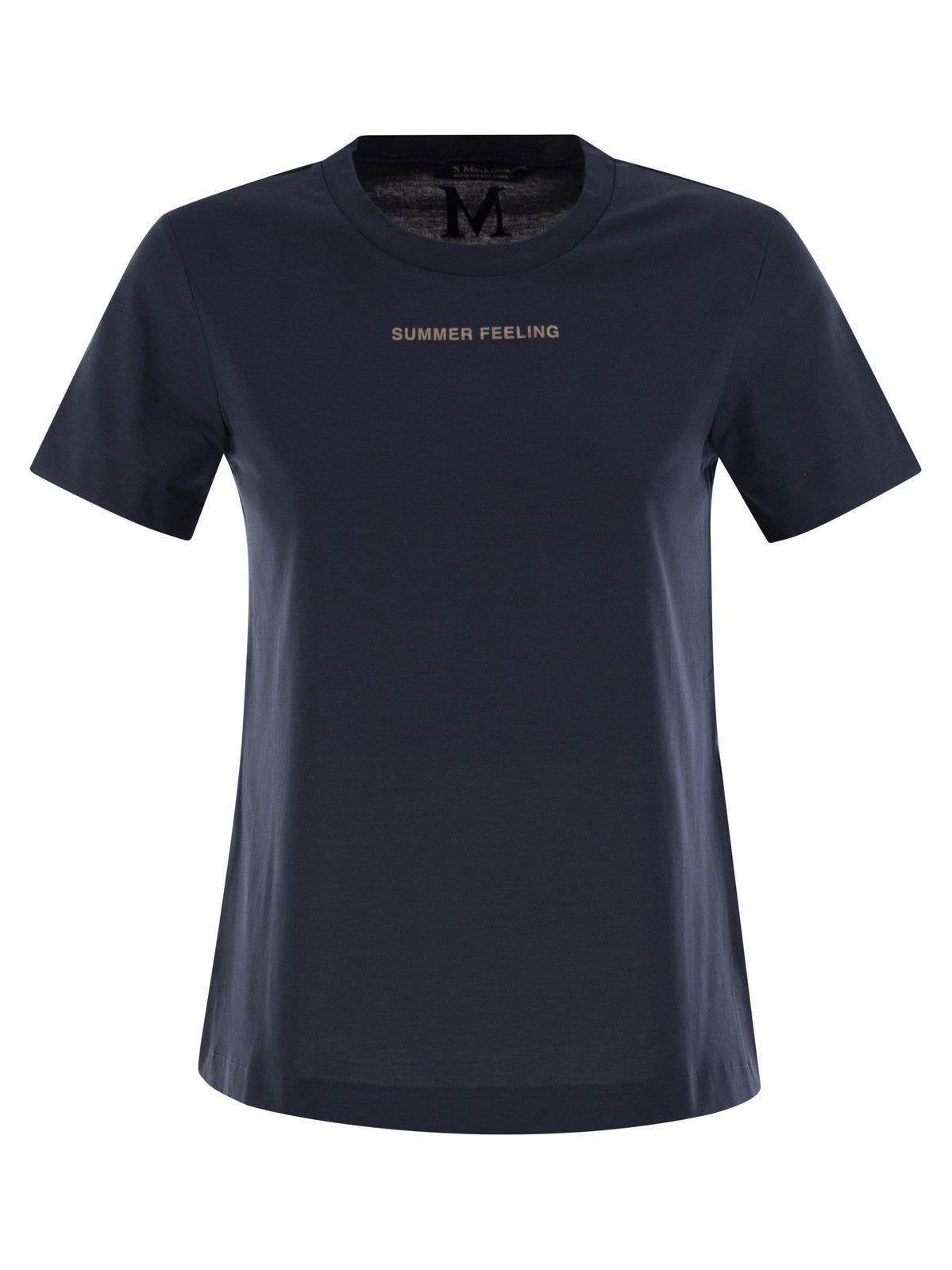 'S MAX MARA Max Mara Lusso Crewneck Short-sleeved T-shirt