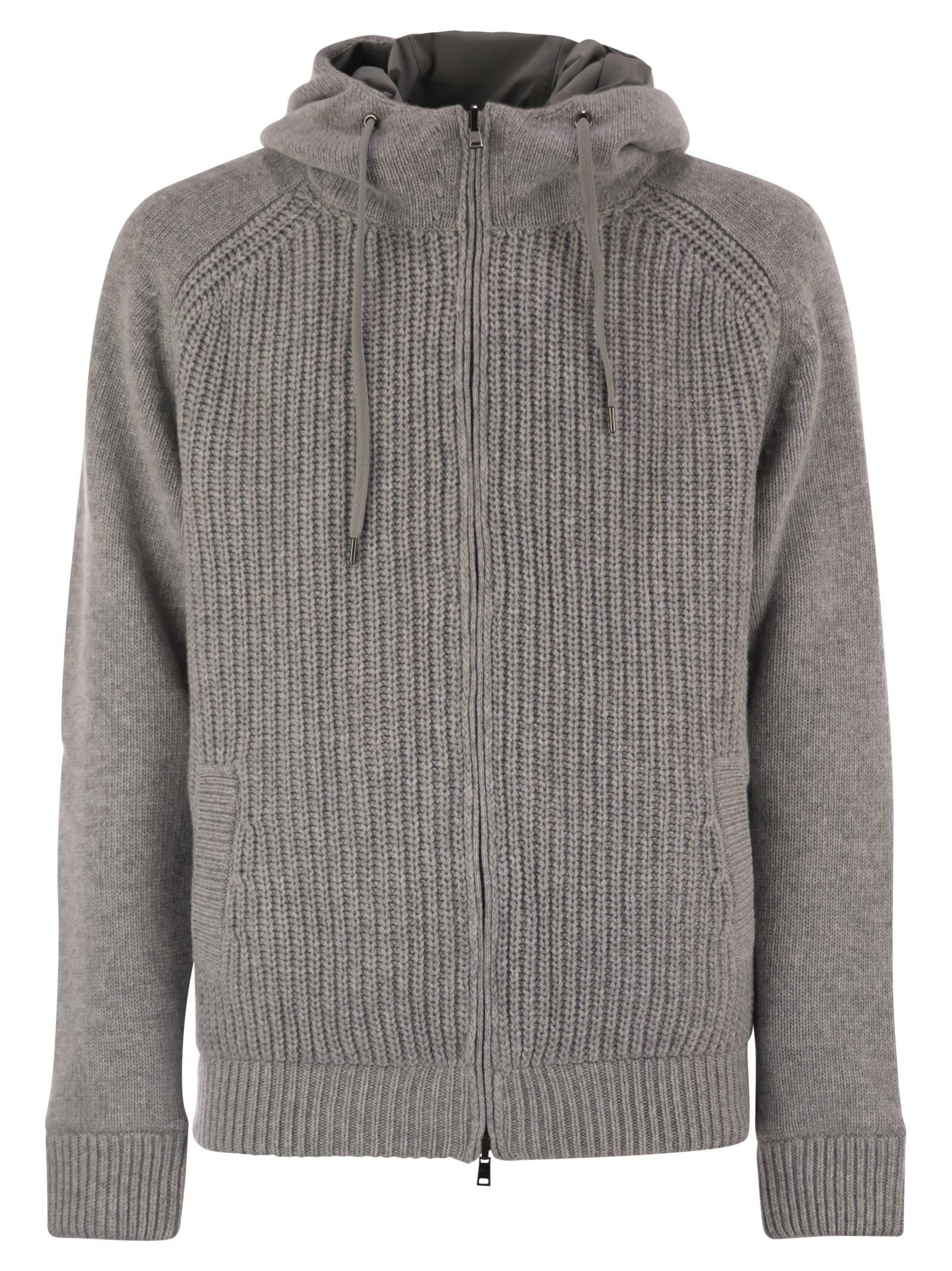 HERNO Reversible Padded Wool Bomber Jacket