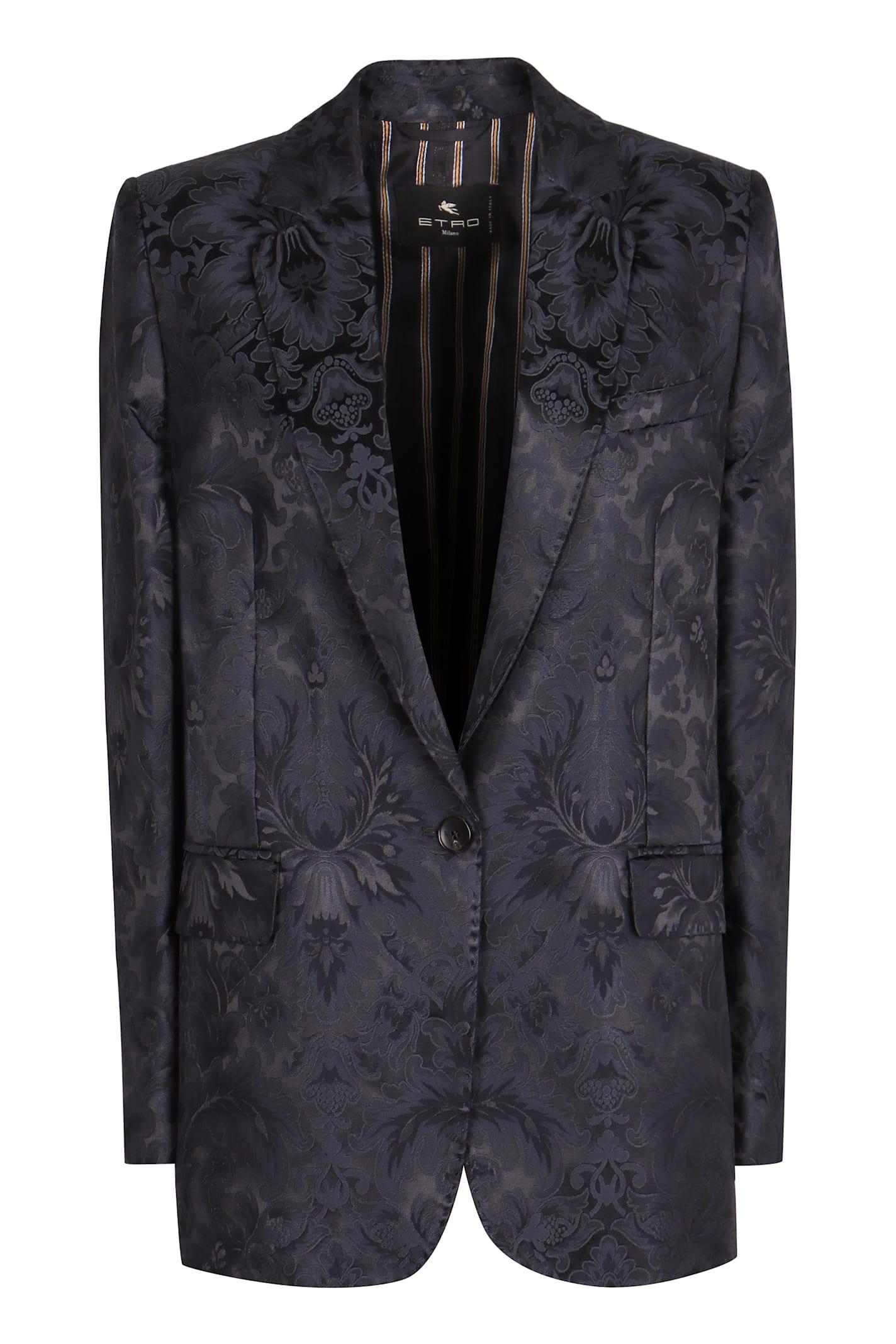 Etro Single-breasted One Button Jacket