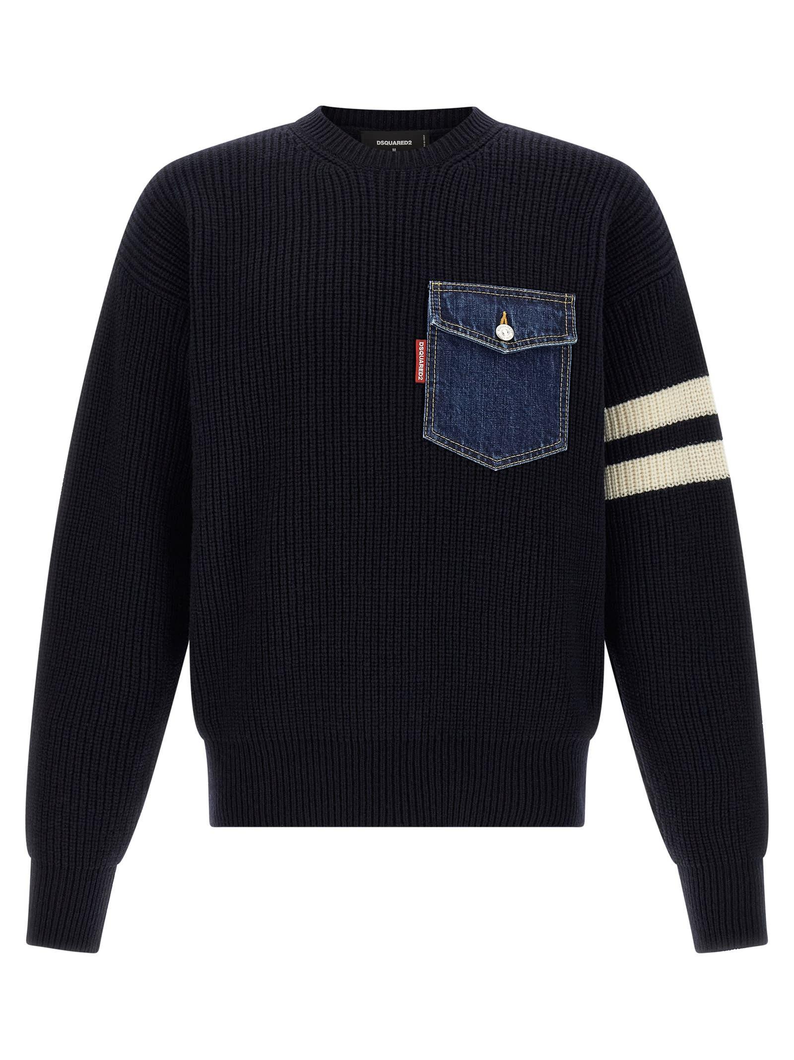 Dsquared2 Denim Mix Sweater
