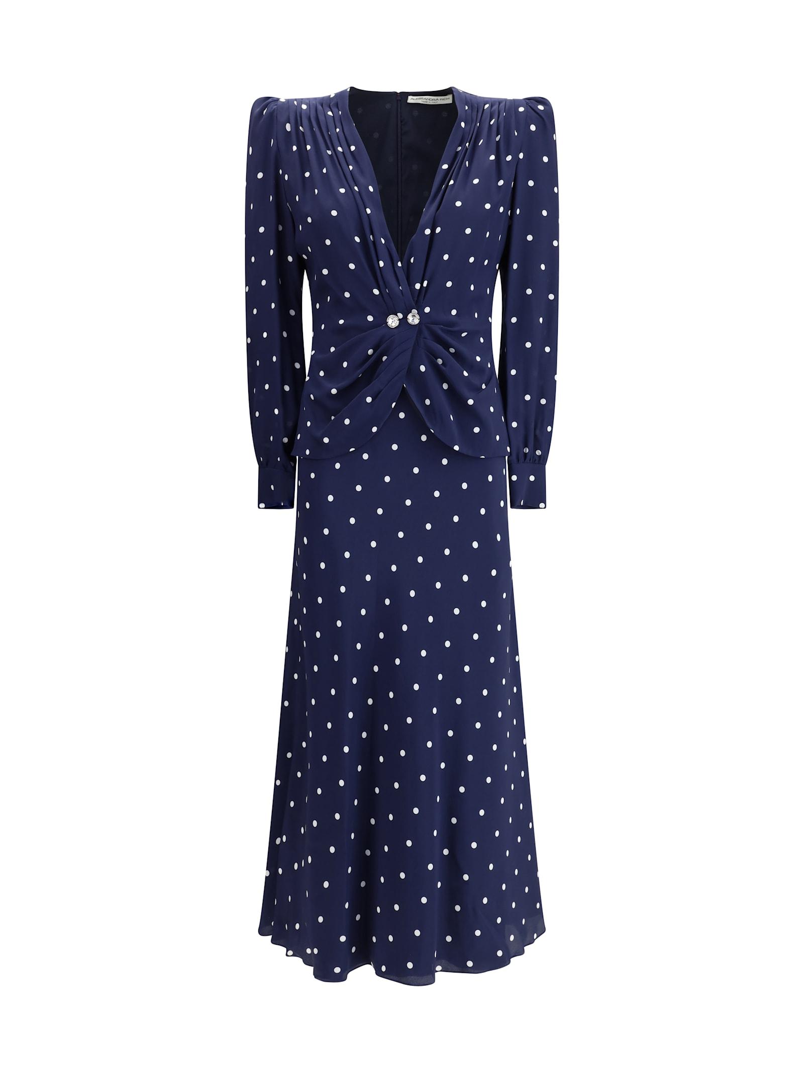 Alessandra Rich Polka Dot Dress