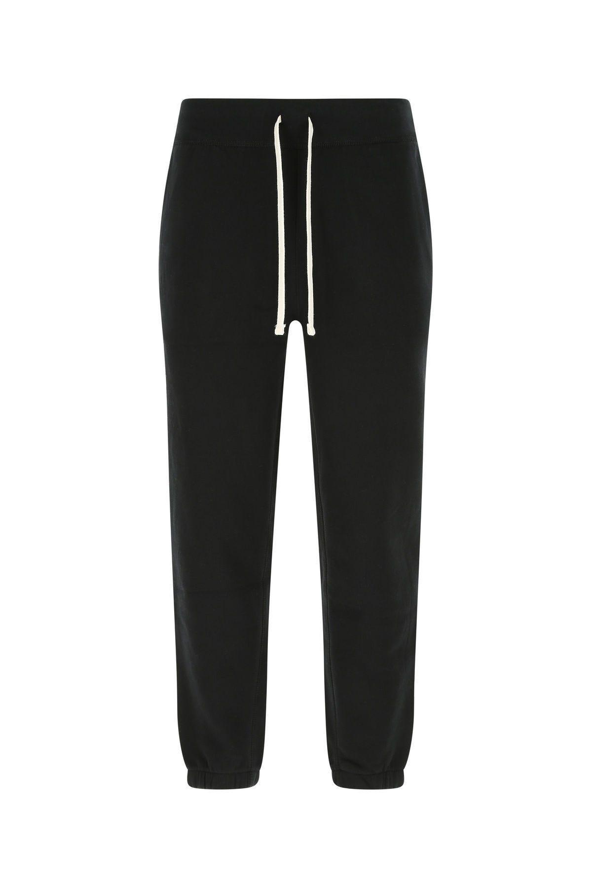 Ralph Lauren Polo Black Cotton Blend Track Pants