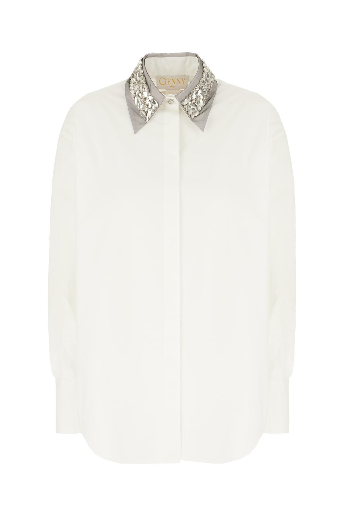 Genny White Poplin Shirt