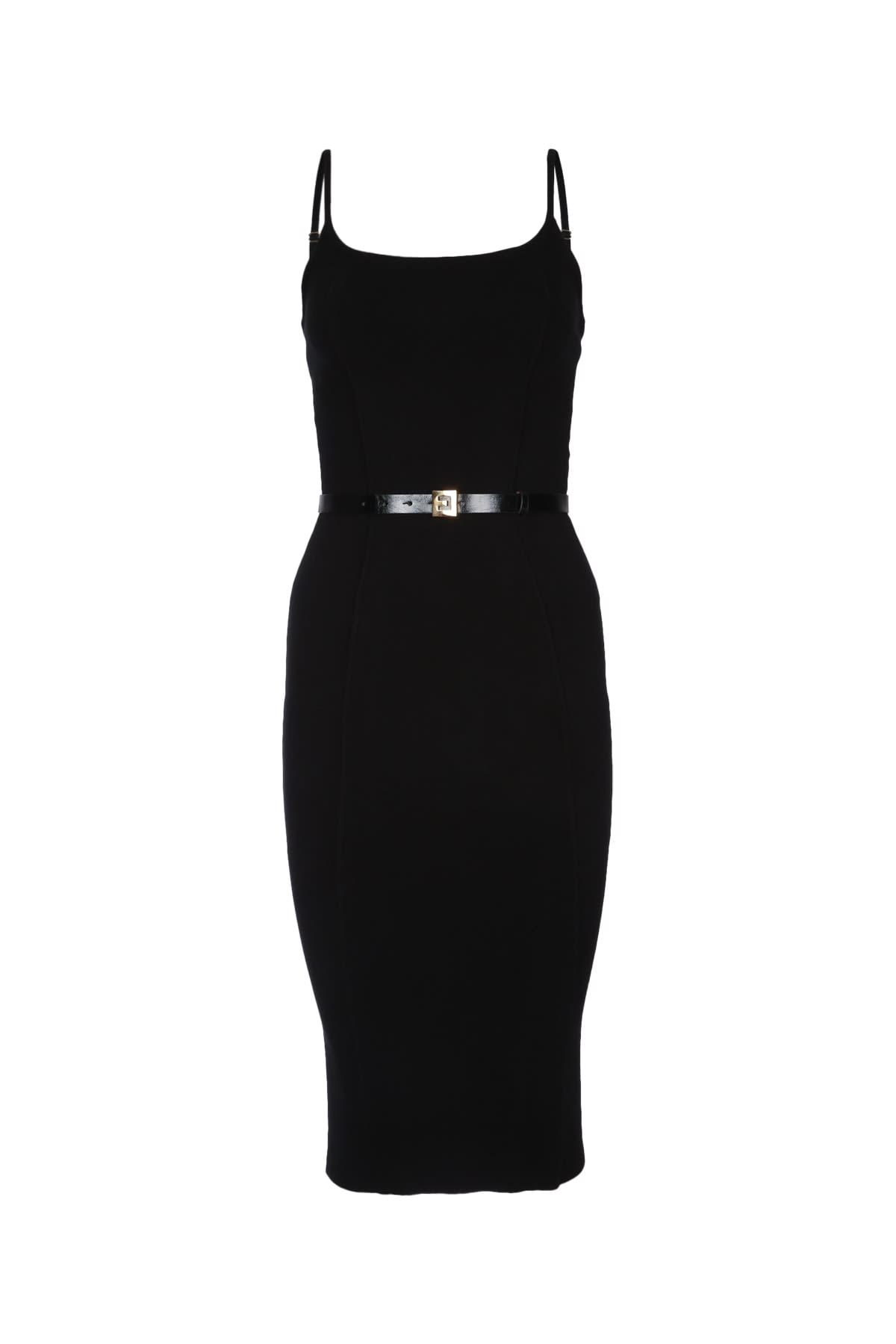 Elisabetta Franchi Knitted Dress with Belt