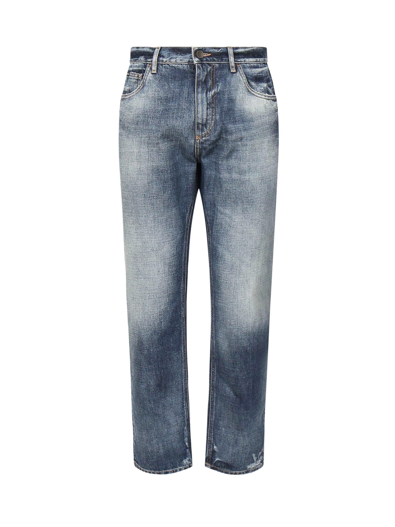 Dolce & Gabbana Loose Cotton Denim Jeans