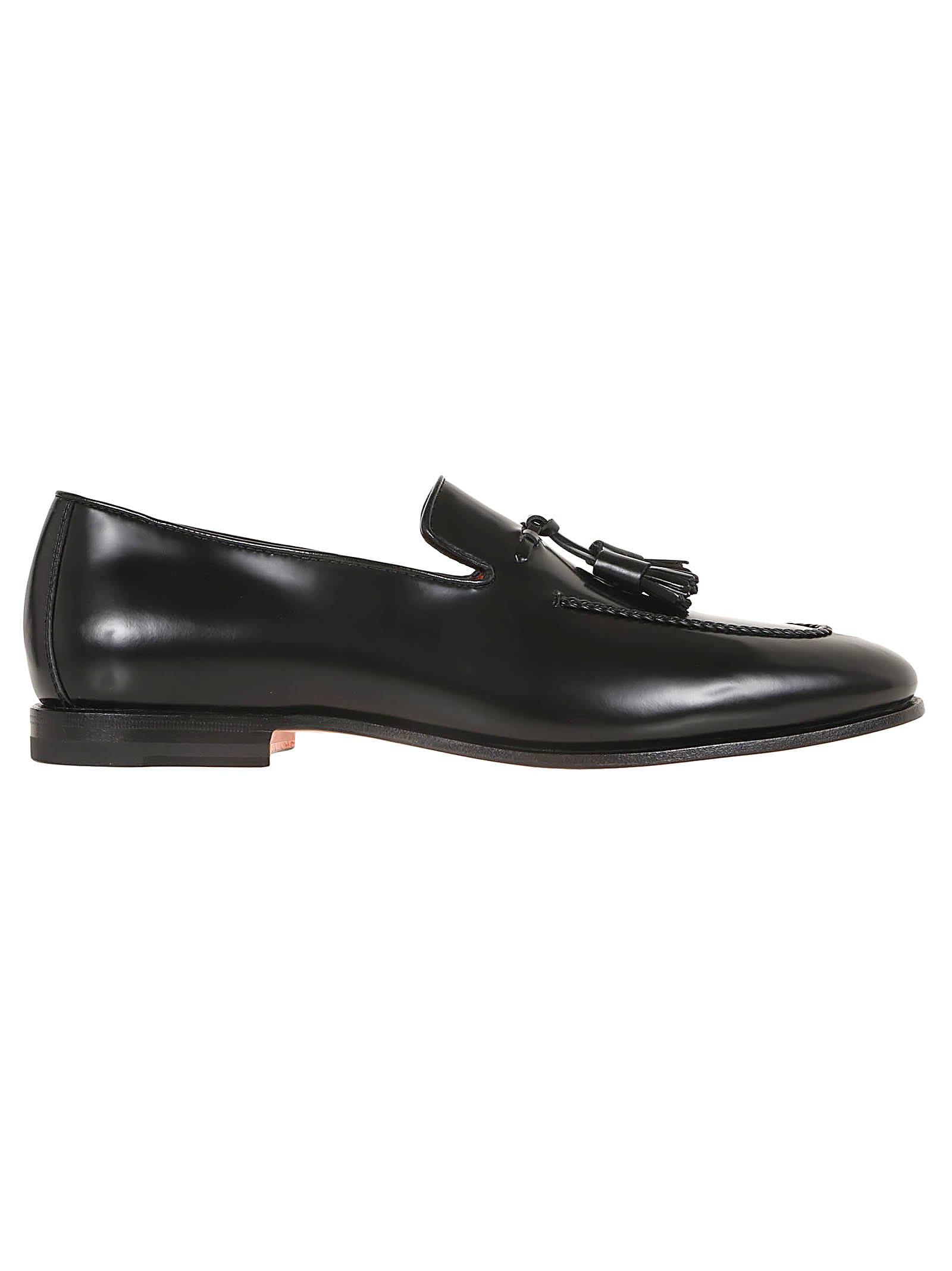 Santoni Leather Moccasin