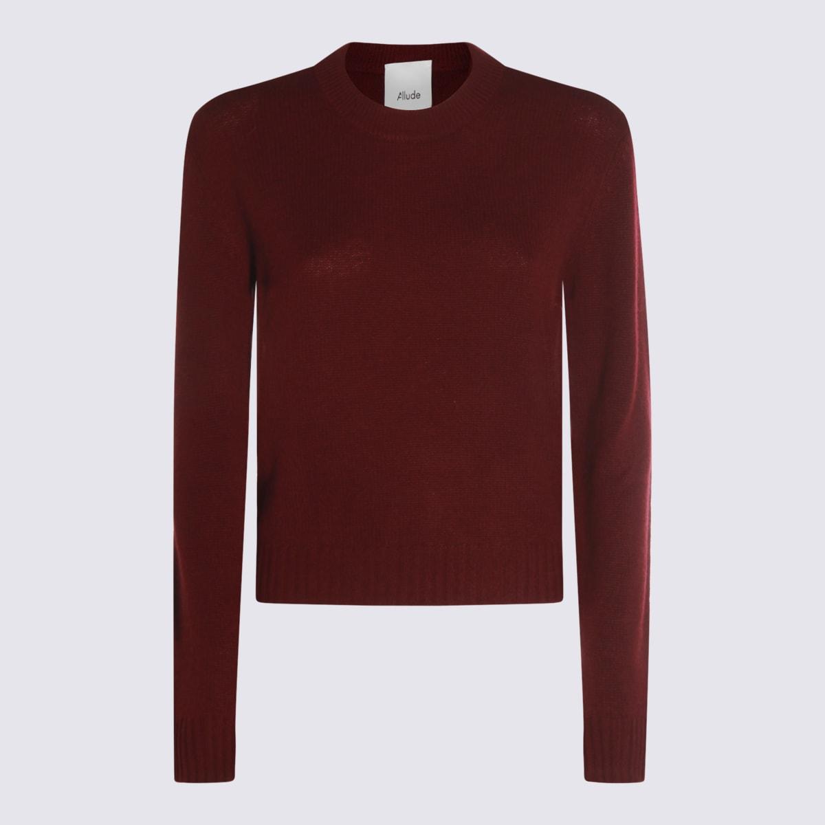 Allude Bordeaux Cashmere Knitwear