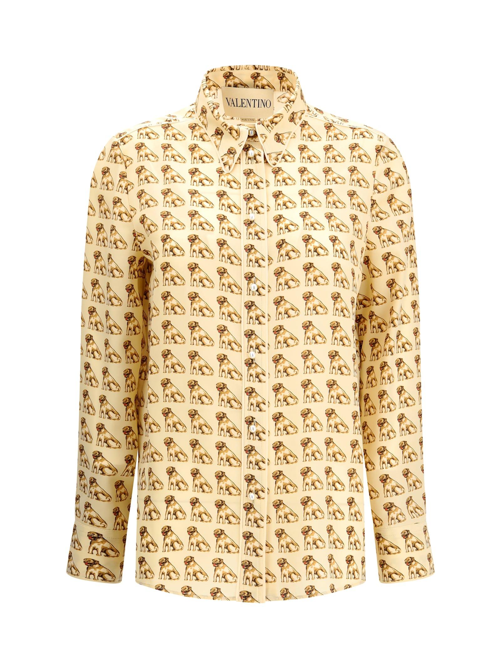 Valentino Silk Crepe De Chine Shirt