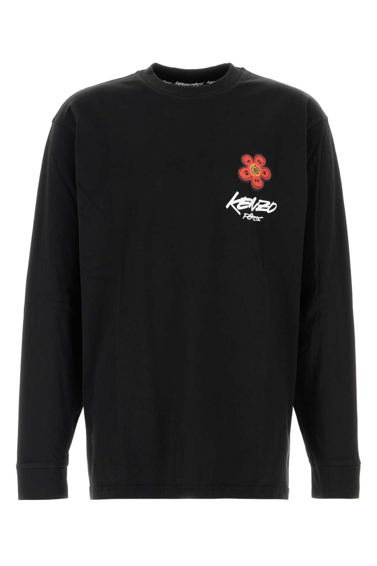 Kenzo Black Cotton T-shirt