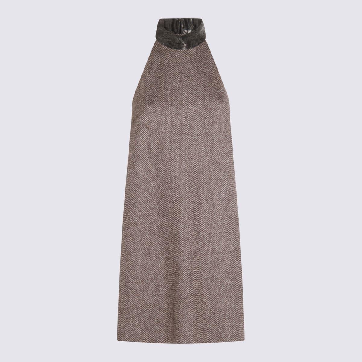 Brunello Cucinelli Brown Cashmere Dress